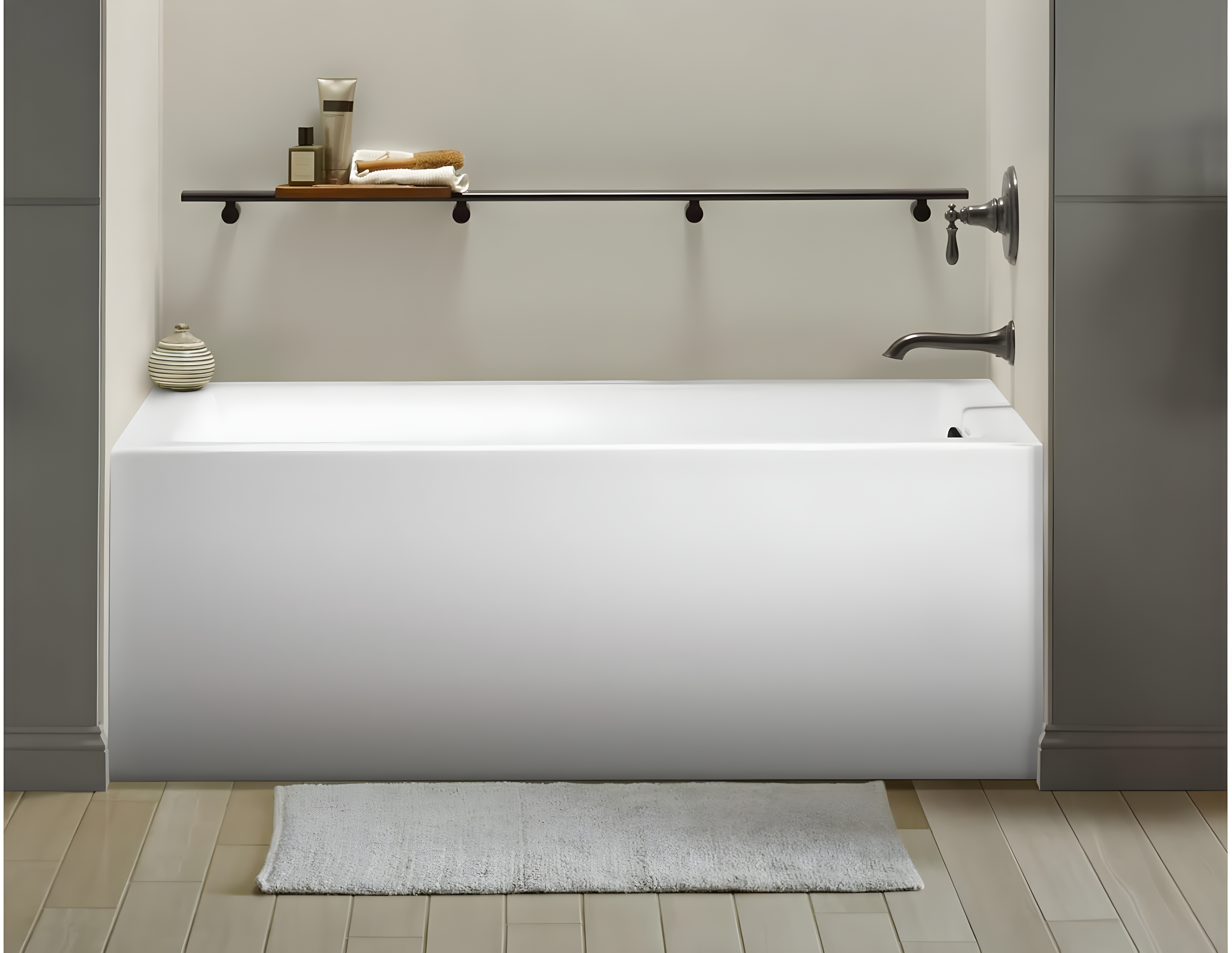 Underscore 60" x 32" Alcove Soaking Bathtub