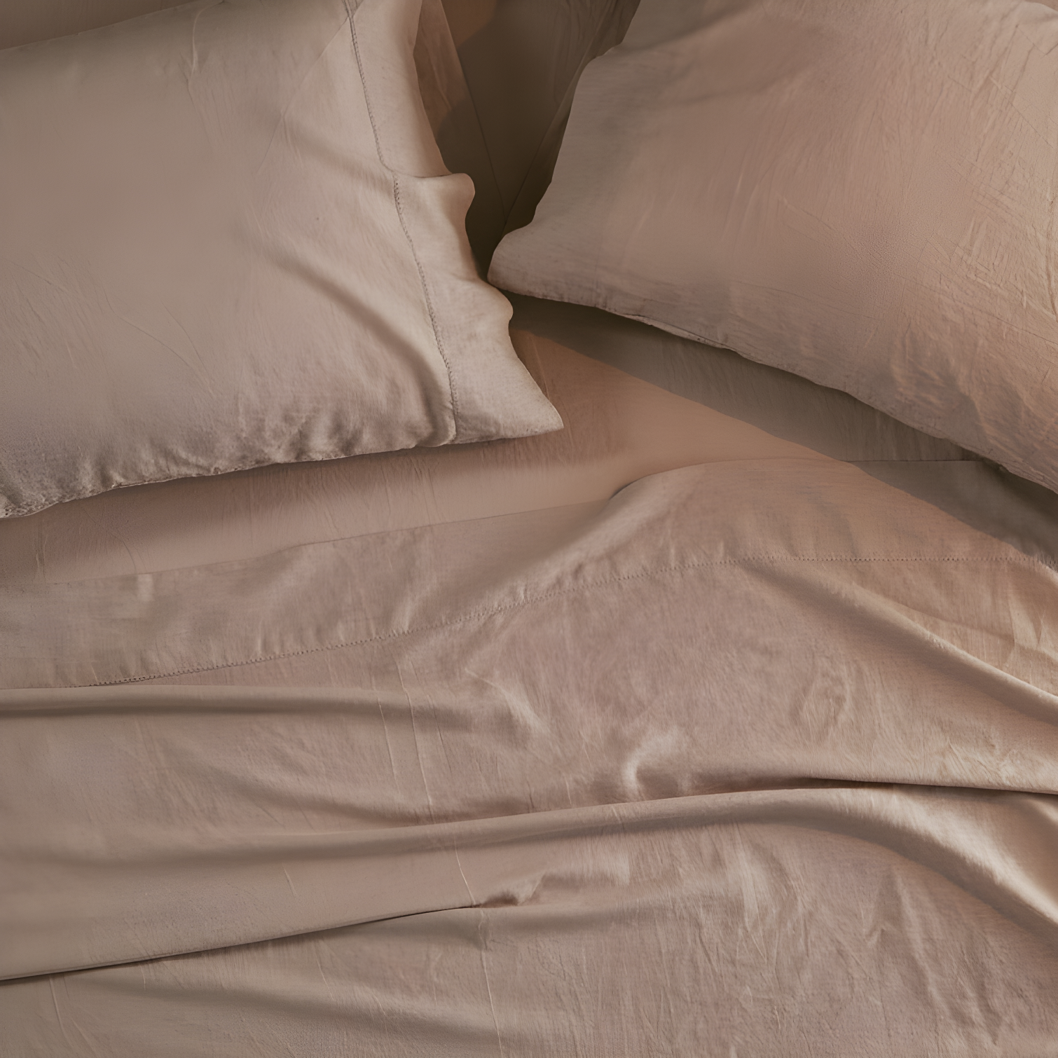 Madison Park Linen Blend 4 Piece Sheet Set