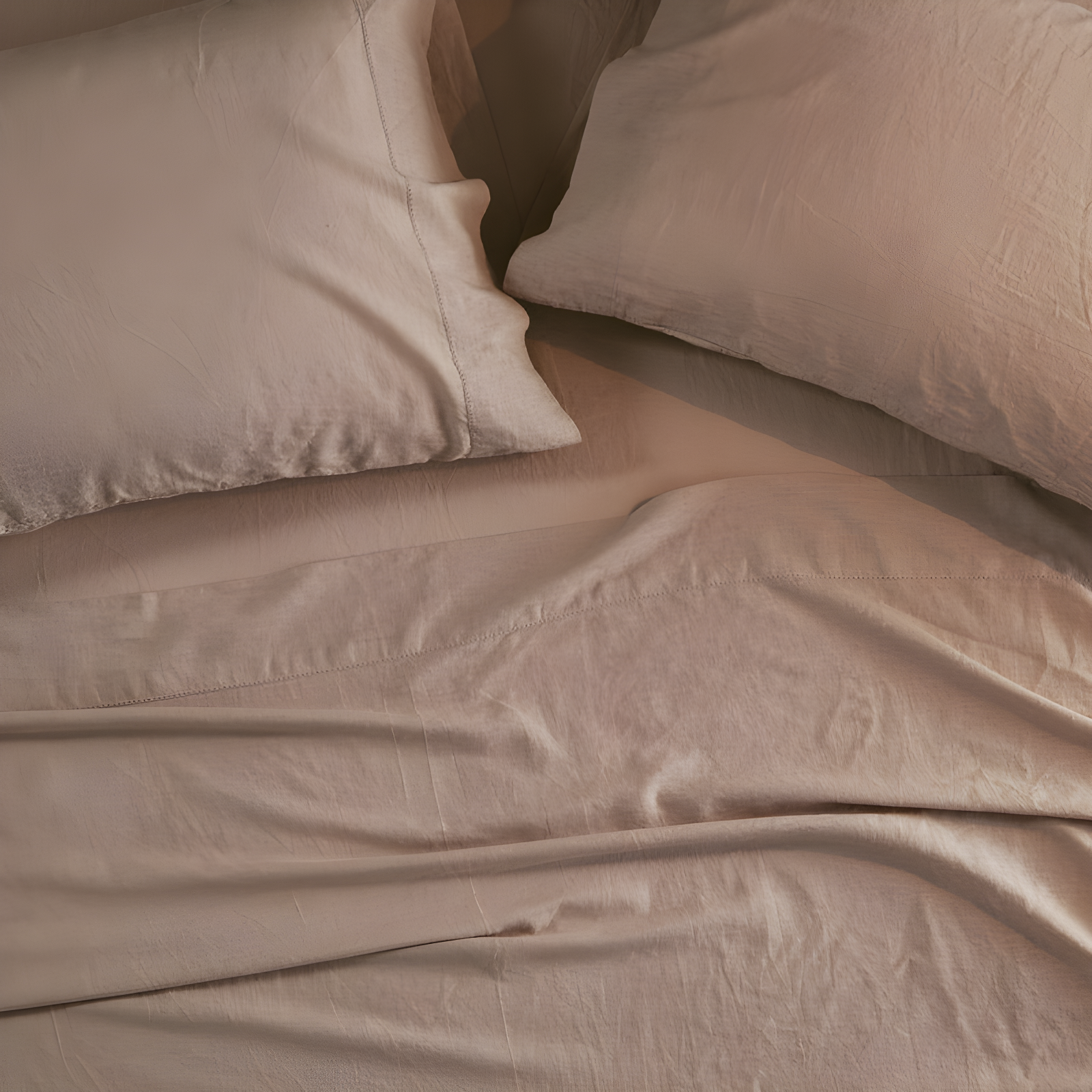 Madison Park Linen Blend 4 Piece Sheet Set