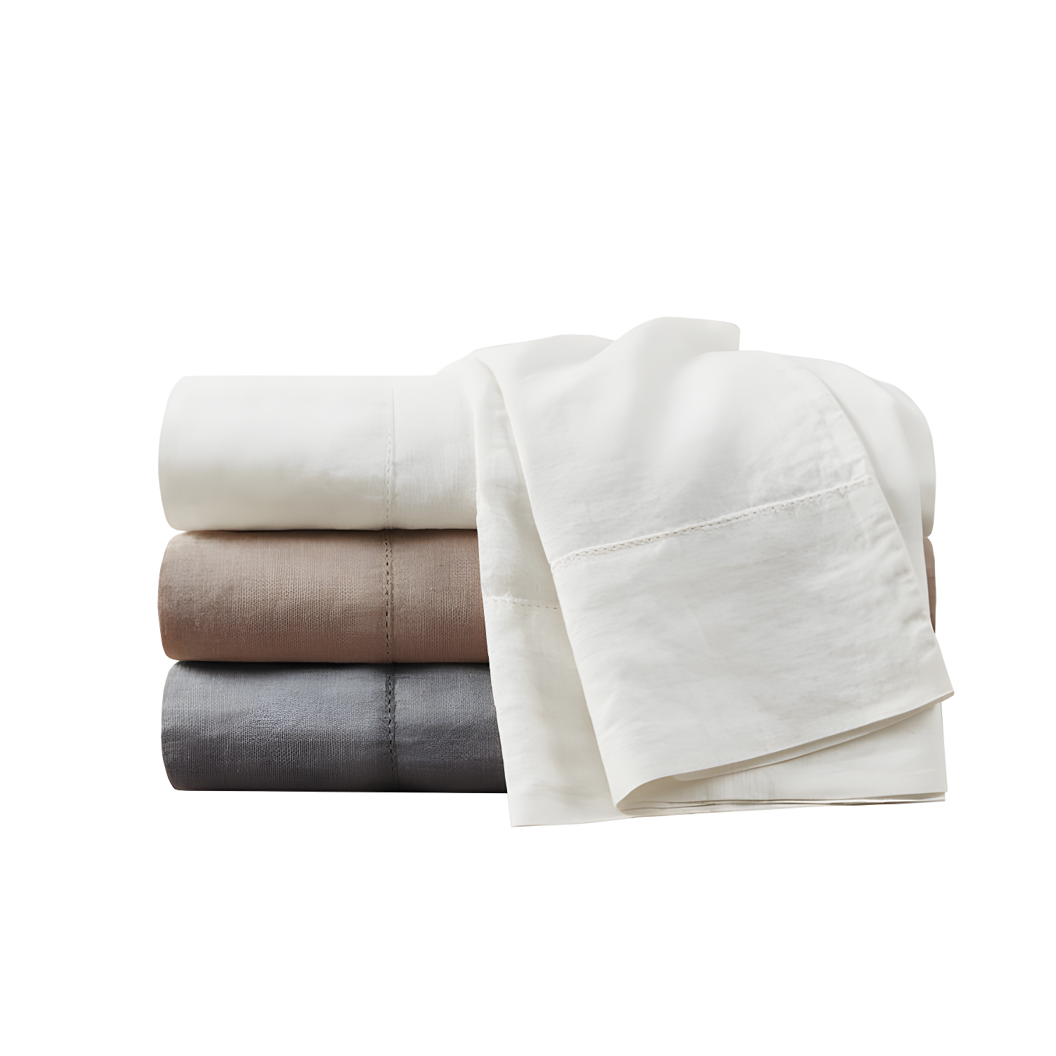 Madison Park Linen Blend 4 Piece Sheet Set