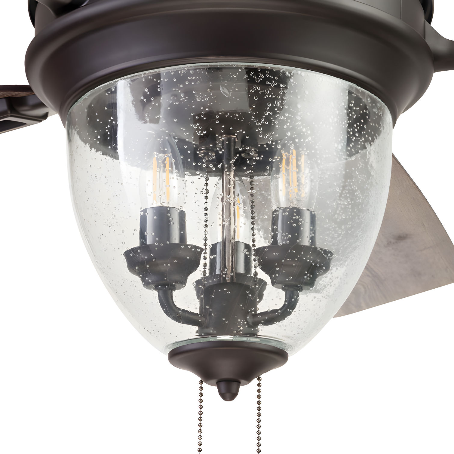 52" Glencrest 5 - Blade Standard Ceiling Fan with Pull Chain and Light Kit Included