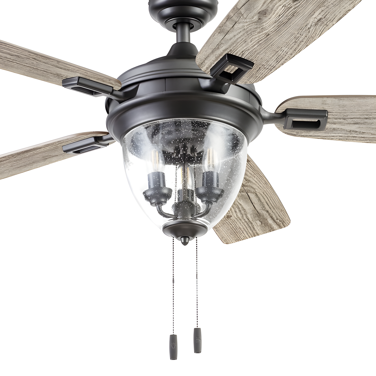 52" Glencrest 5 - Blade Standard Ceiling Fan with Pull Chain and Light Kit Included