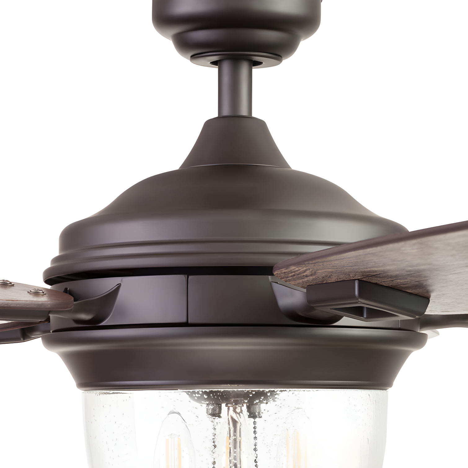 52" Glencrest 5 - Blade Standard Ceiling Fan with Pull Chain and Light Kit Included