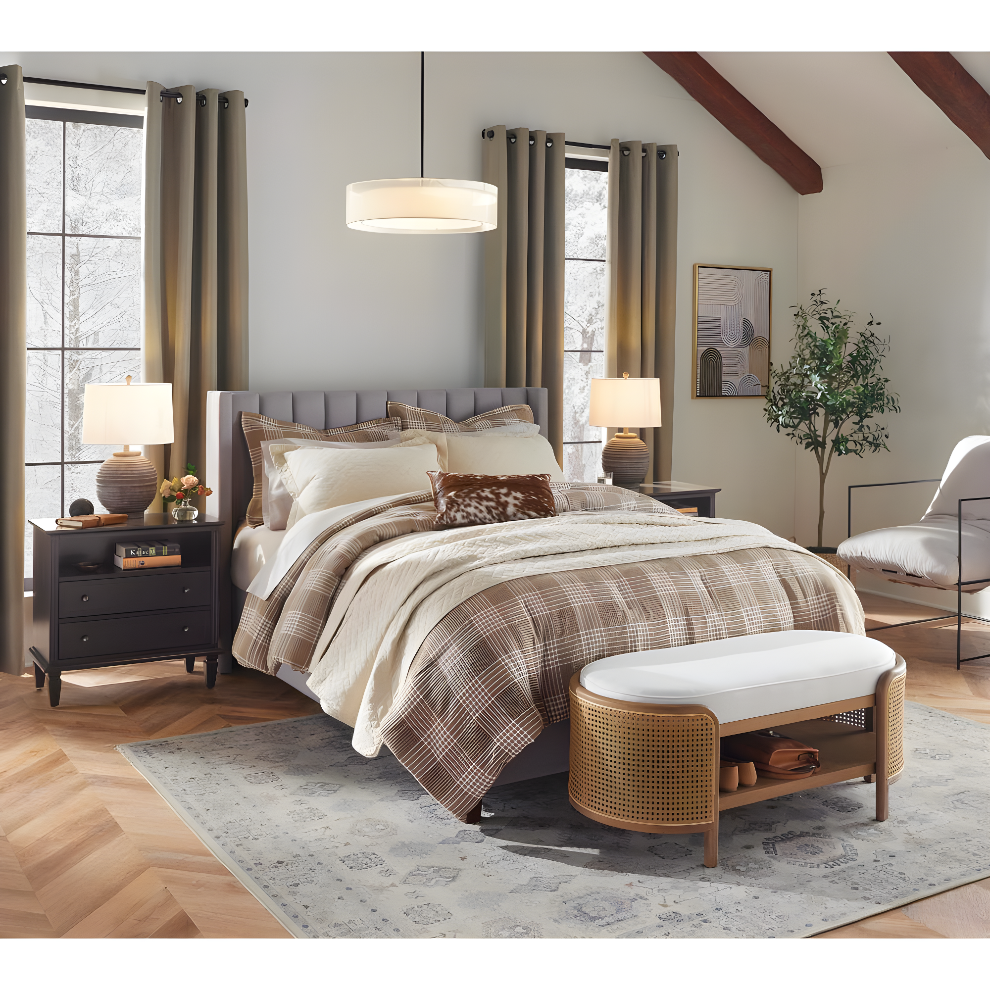 Tommy Bahama Raffia Solid Cotton Reversible Quilt Set