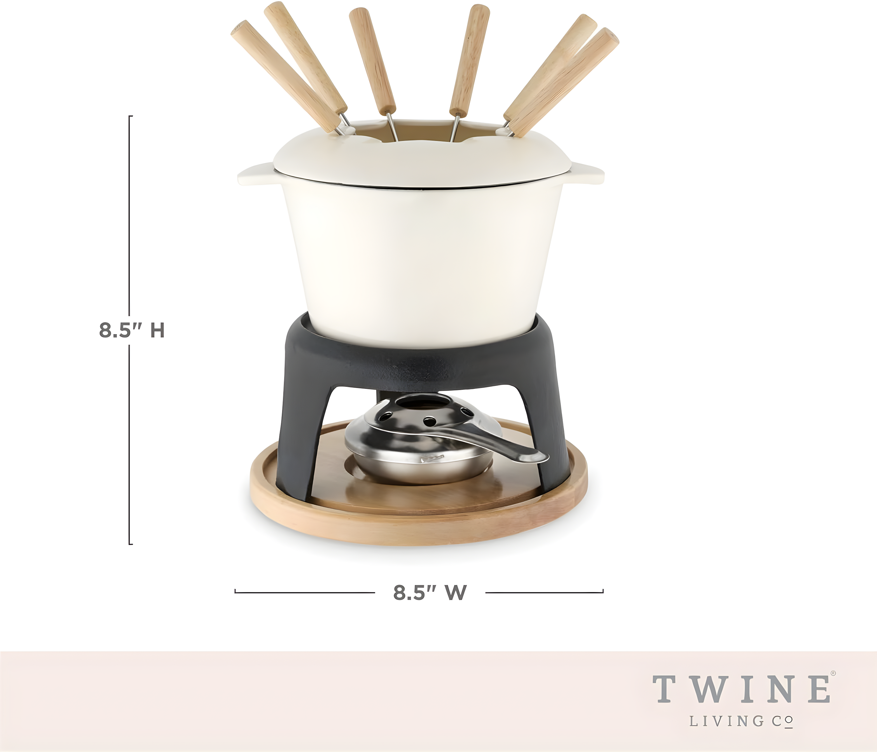 Twine Cast Iron Fondue Set
