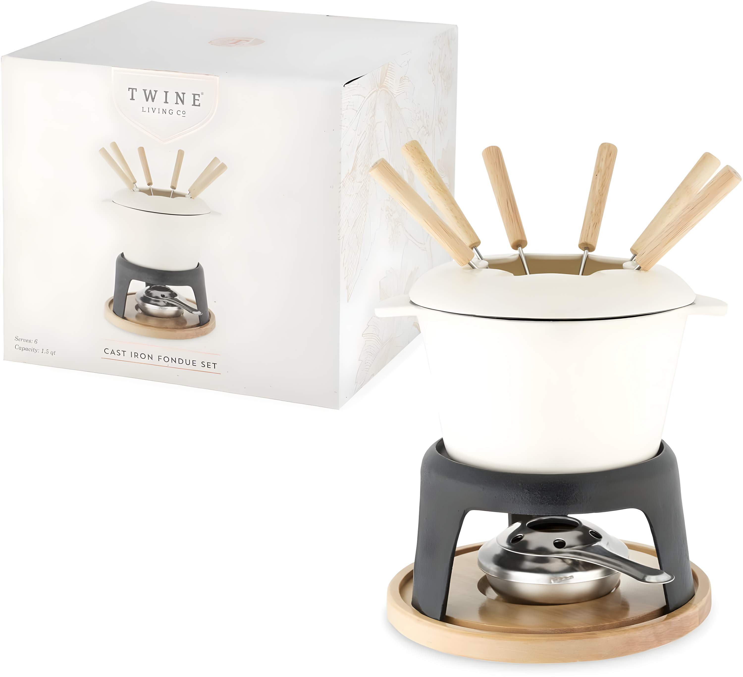 Twine Cast Iron Fondue Set