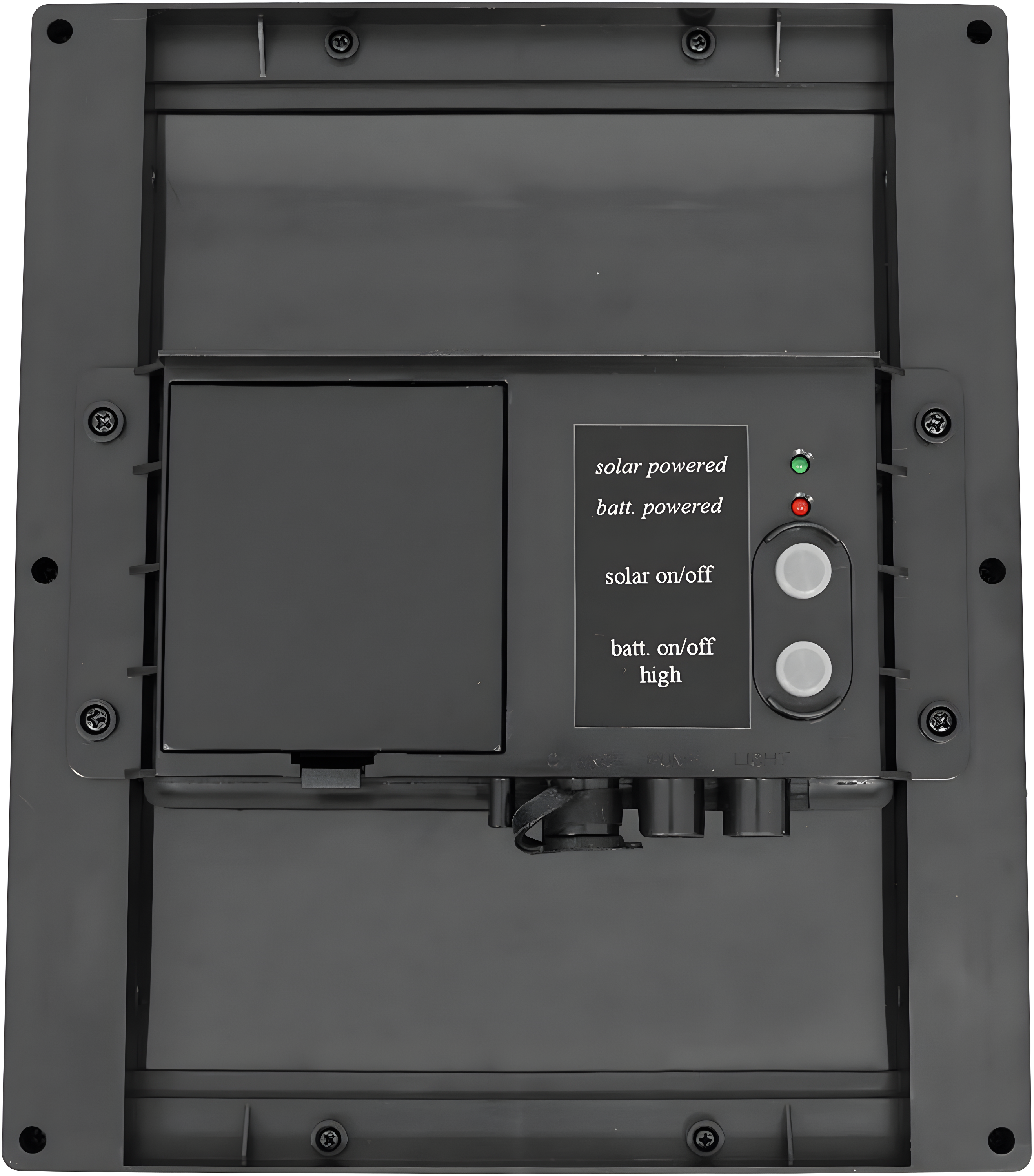 Sunnydaze Outdoor Solar Powered Water Pump and Panel Bird Bath Fountain Kit with Battery Pack and LED Lights - 65 GPH - 47"