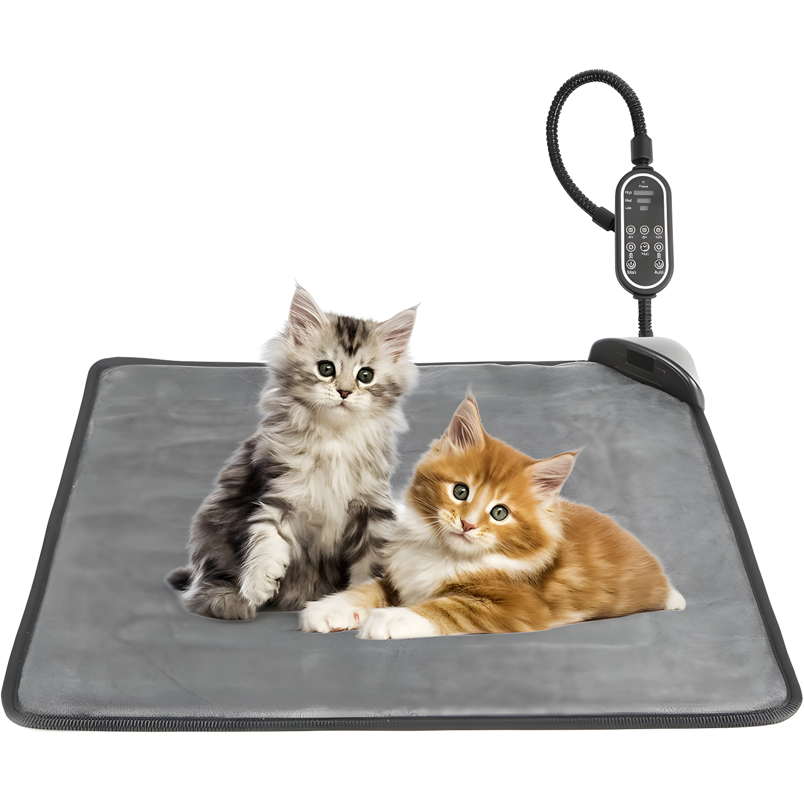 Archie & Oscar™ Cat Heating Pad & Dog Heating Pad, Jim Timer and Jim Level Temperature Smart Sensor Electric Pet Heating Pad with Chew Resistant Cord, Indoor Outdoor Warm Heated Bed for Dogs Cats -17.7x17.7