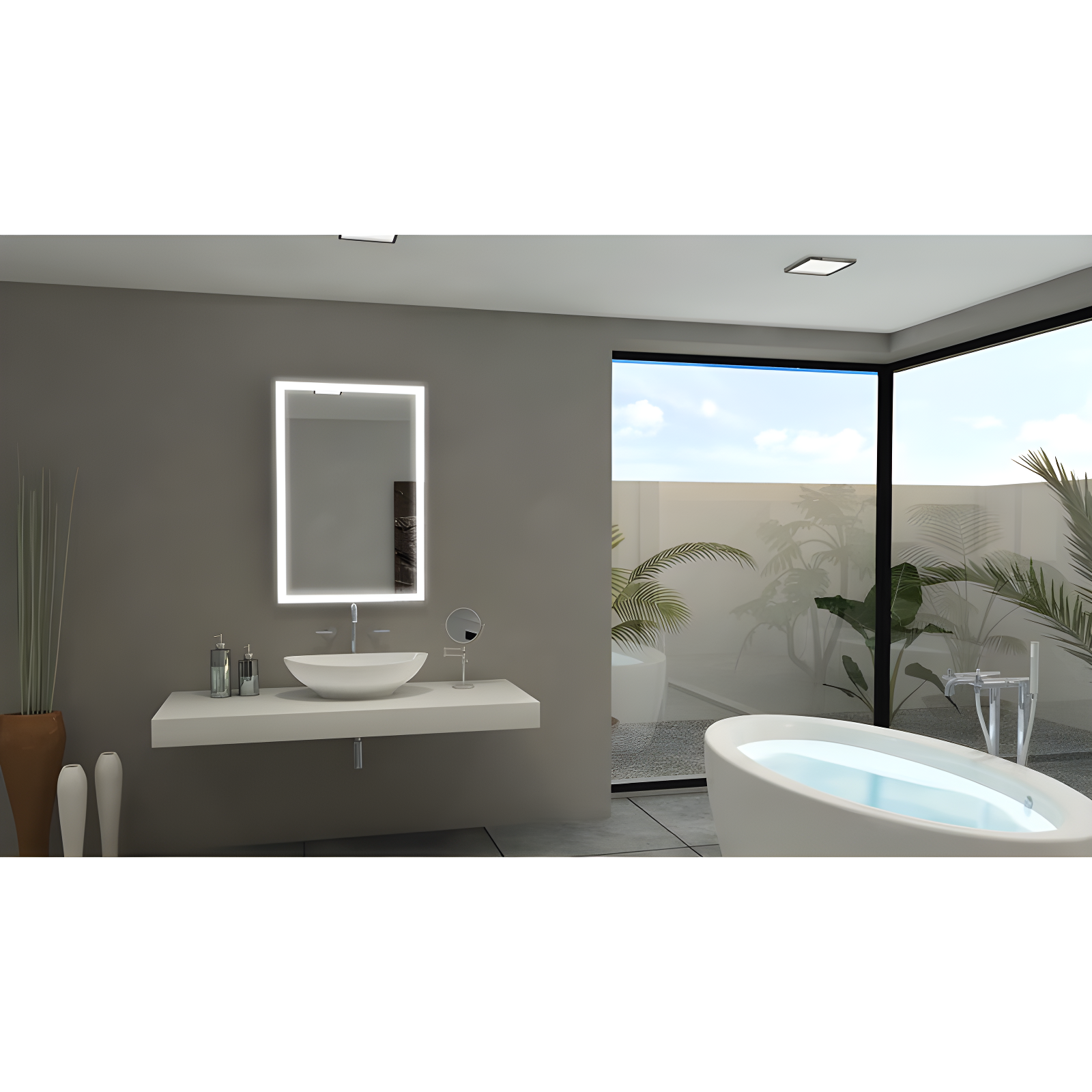 Paris Mirror Galaxy Metal LED Wall Mirror