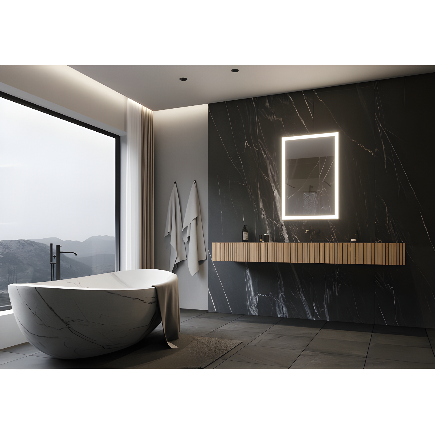 Paris Mirror Galaxy Metal LED Wall Mirror