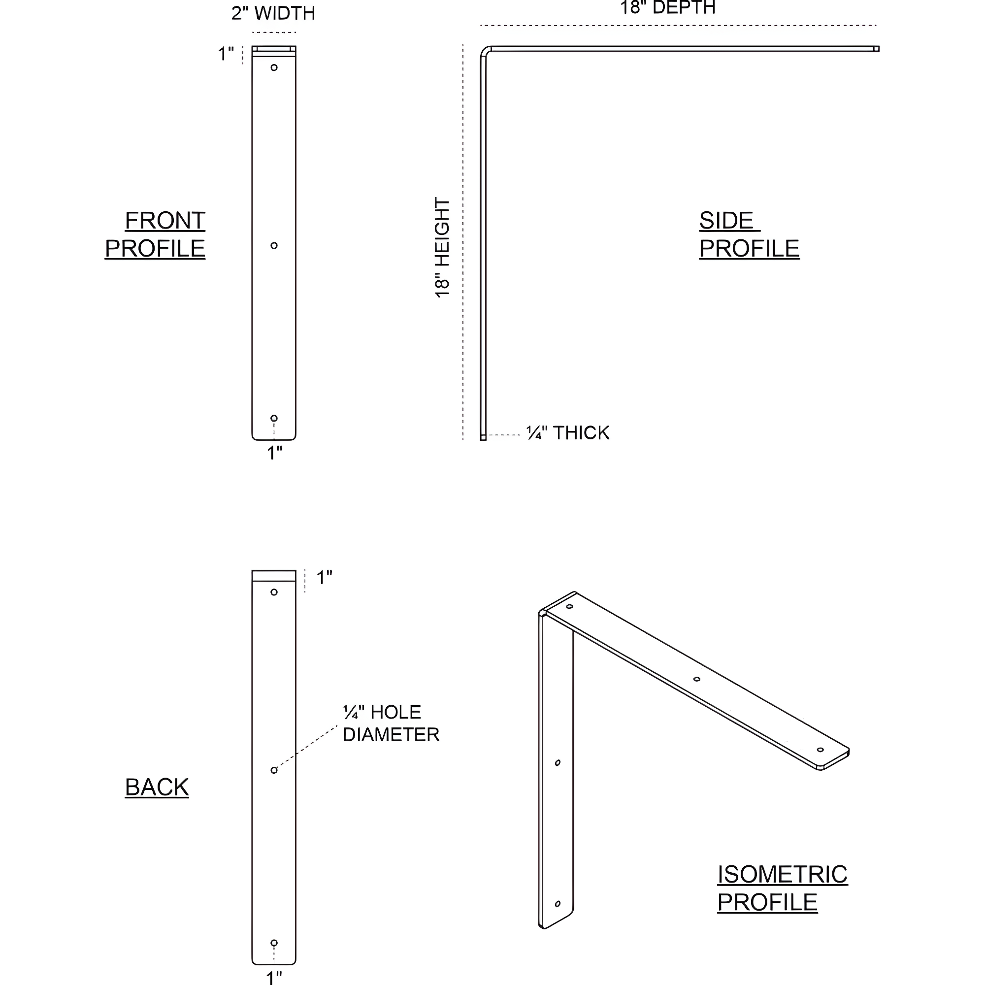 Ekena Millwork Hamilton Steel Bracket & Reviews | Wayfair