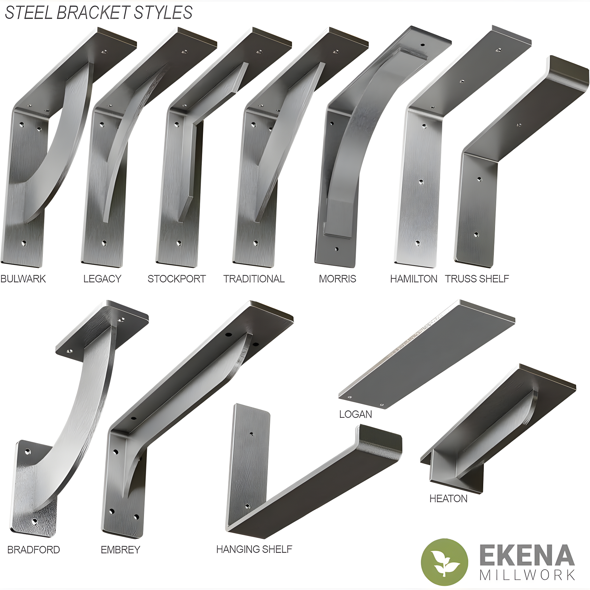 Ekena Millwork Hamilton Steel Bracket & Reviews | Wayfair