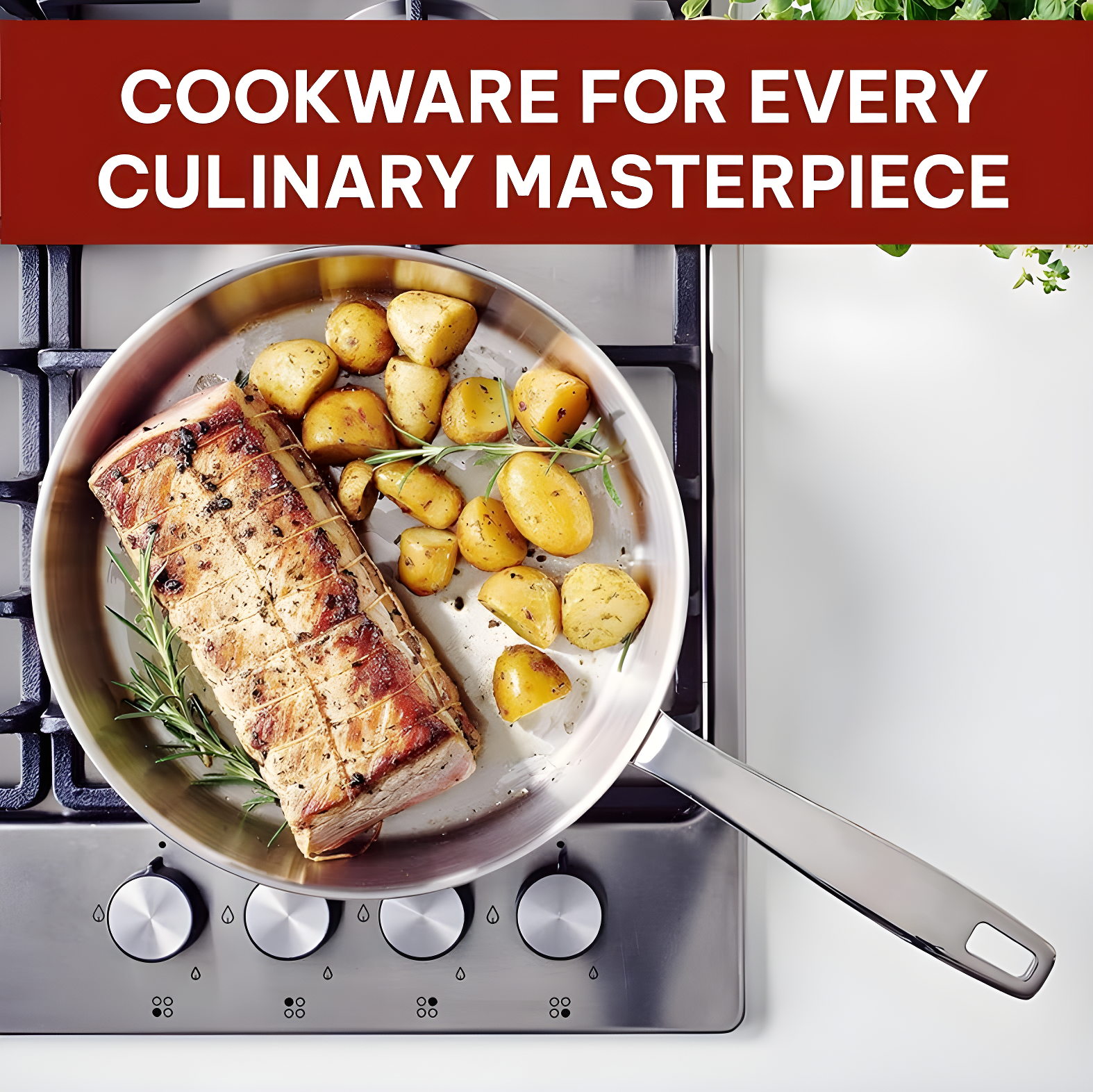 Alva Alva Maestro Premium 5-Ply Stainless Steel Frying Pan - Polished Stainless Steel