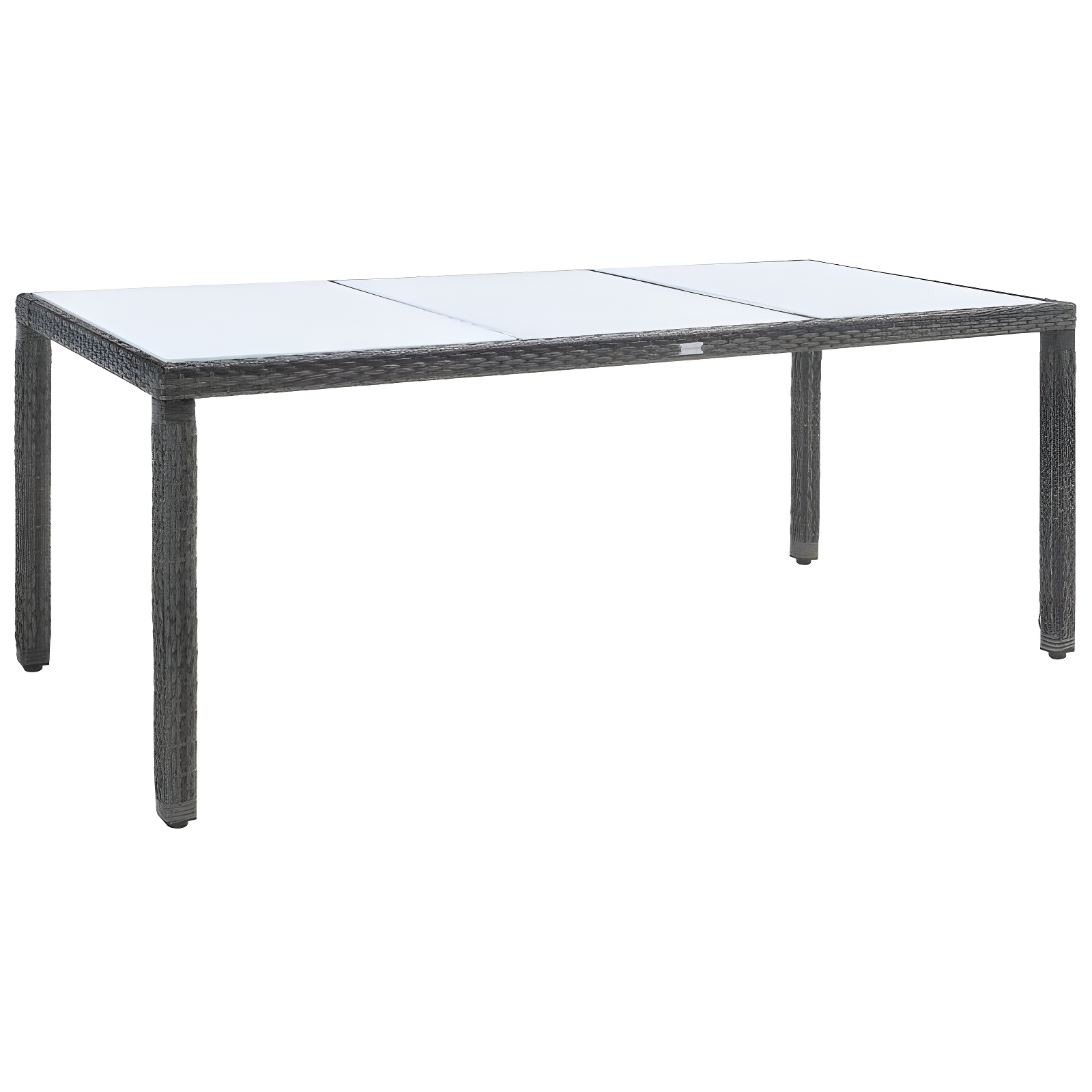 Safavieh Hailee 8 - Person Wicker Patio Dining Set with Rectangular Table , Cushions Included