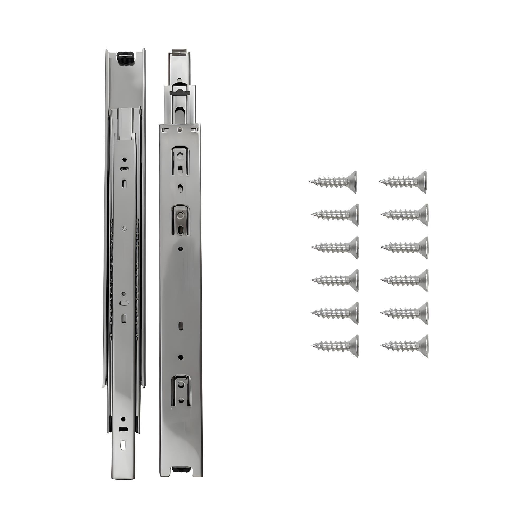 Drawer Slide Side Mount Full Extension Cadmium Finish