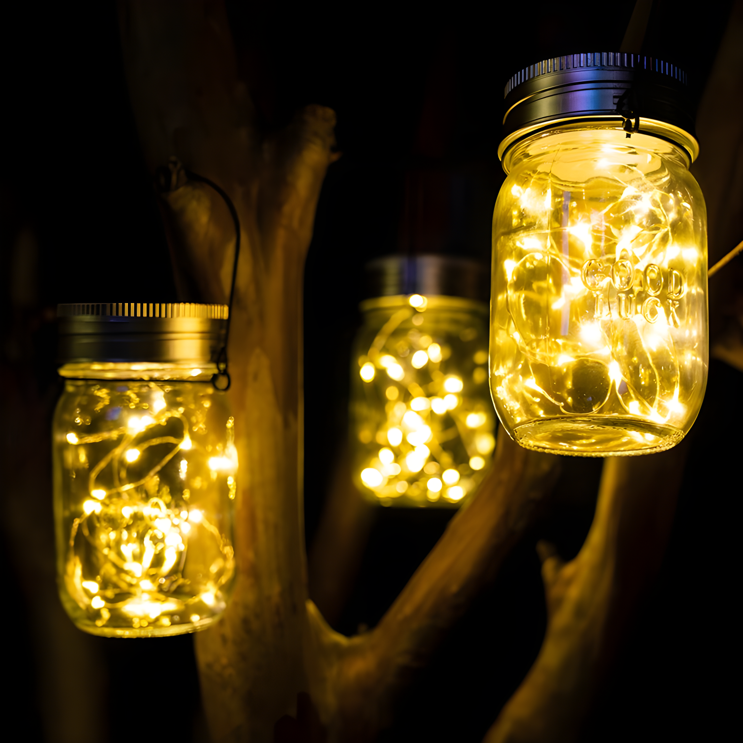 5.3'' Solar Powered Integrated LED Outdoor Lantern (Set of 6)