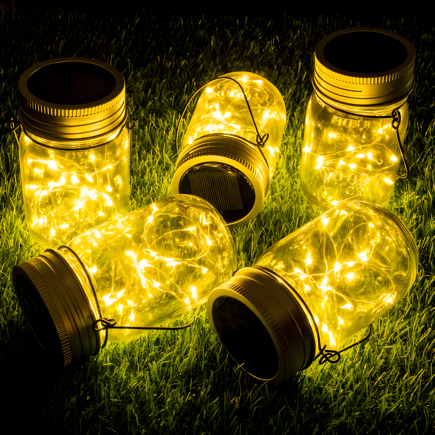 5.3'' Solar Powered Integrated LED Outdoor Lantern (Set of 6)