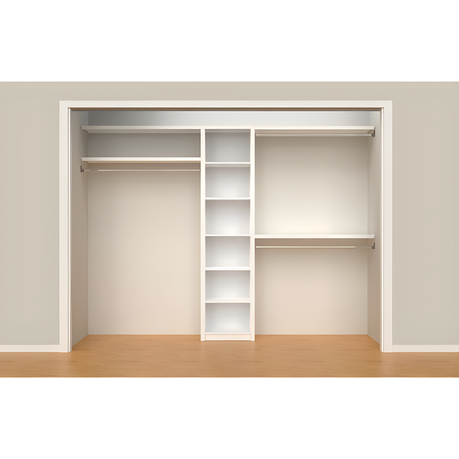 SpaceCreations 44" W - 115" W Closet System Starter Kit