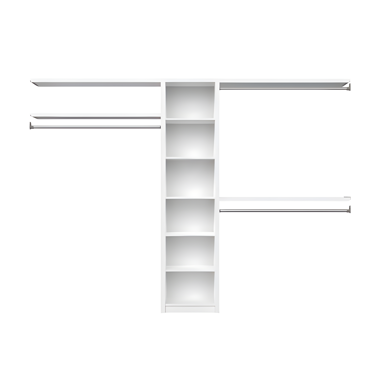 SpaceCreations 44" W - 115" W Closet System Starter Kit