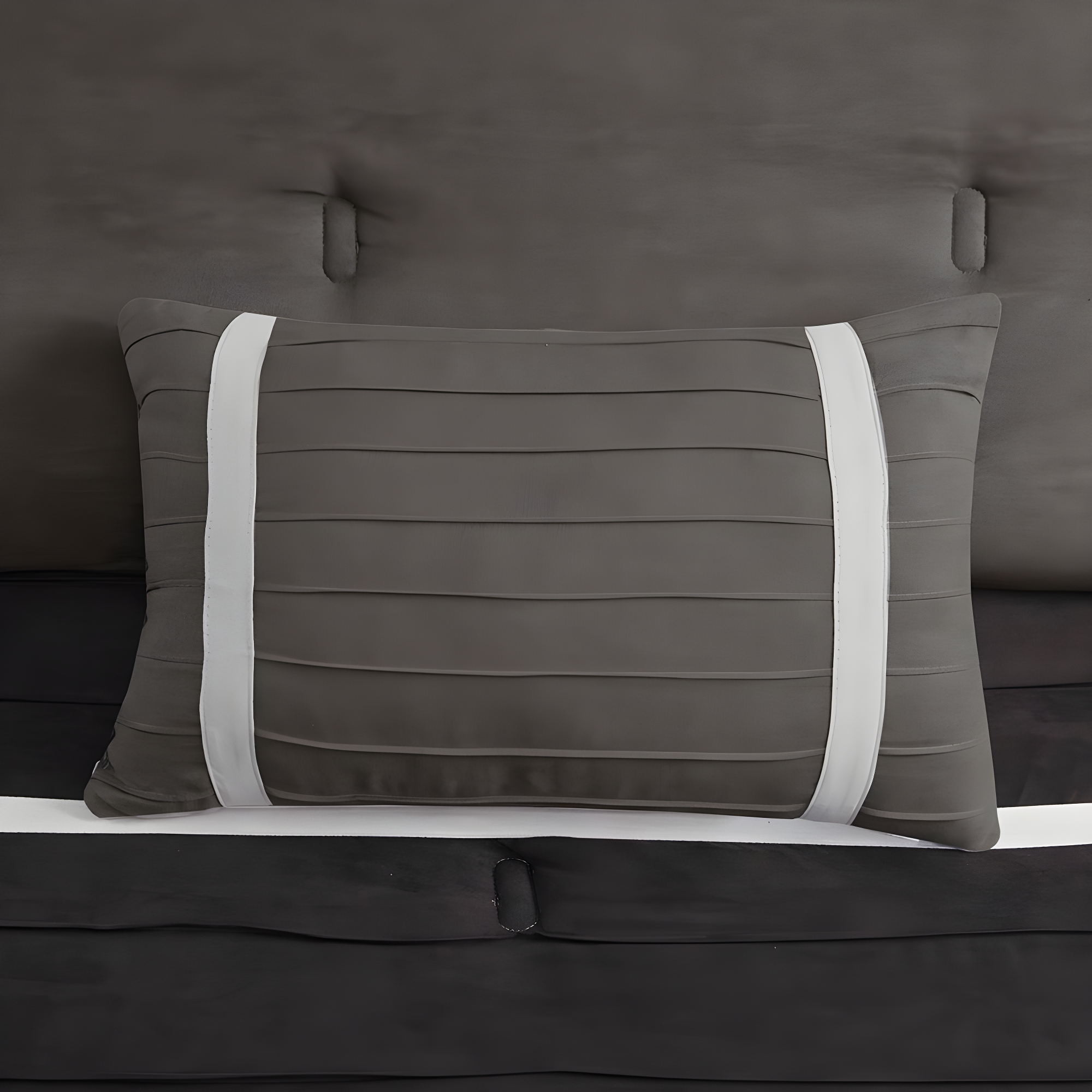 Madison Park Palmer 7 PC Pieced Faux Suede Comforter Set
