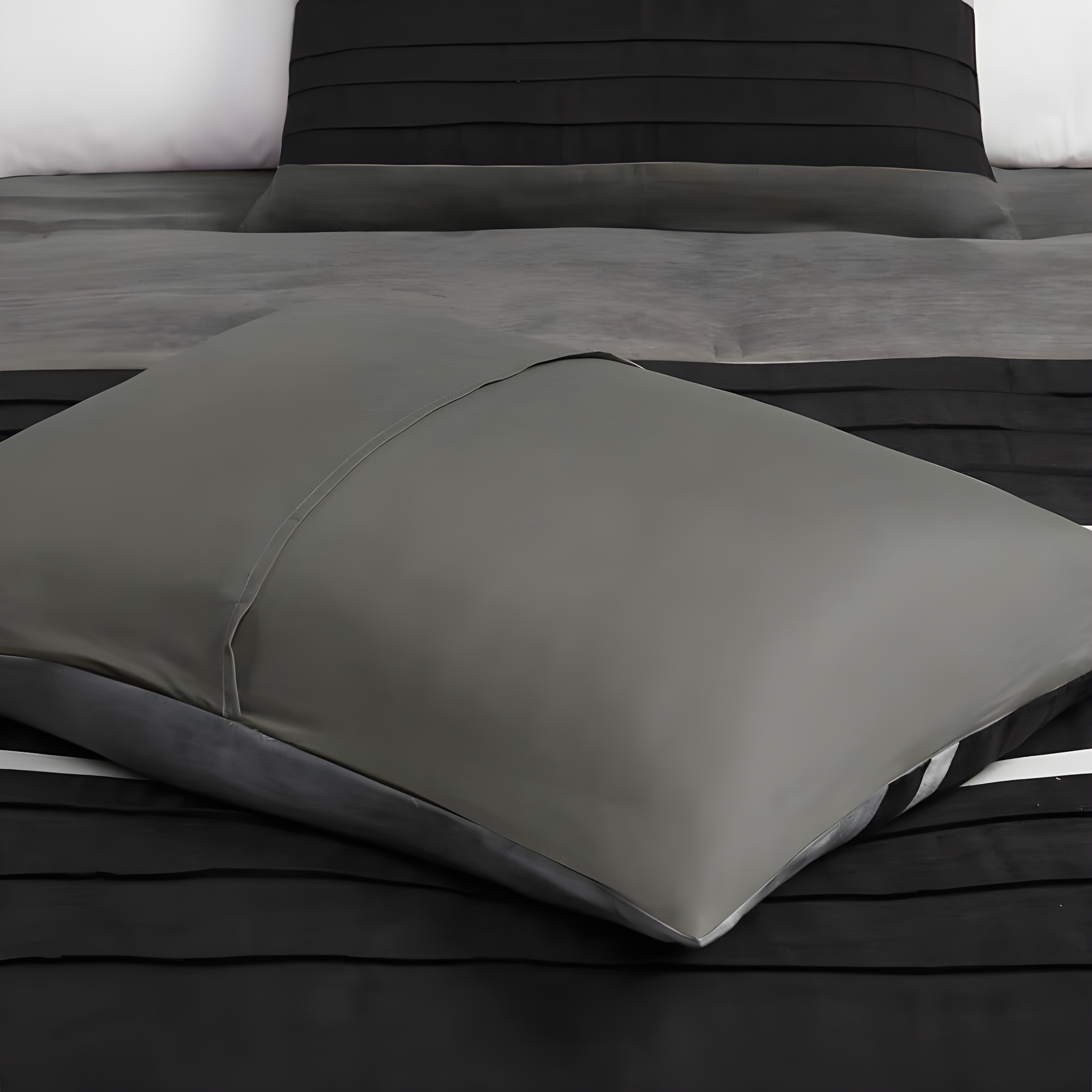 Madison Park Palmer 7 PC Pieced Faux Suede Comforter Set