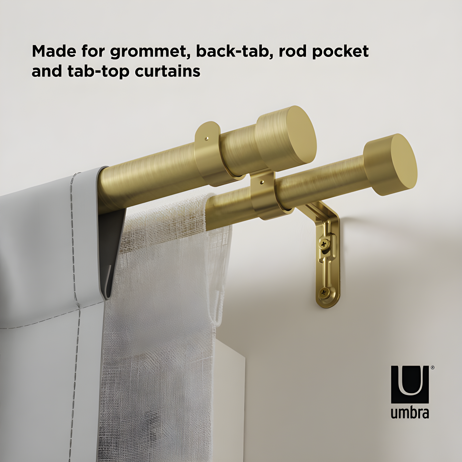 Cappa Drapery Solutions Double Curtain Rod
