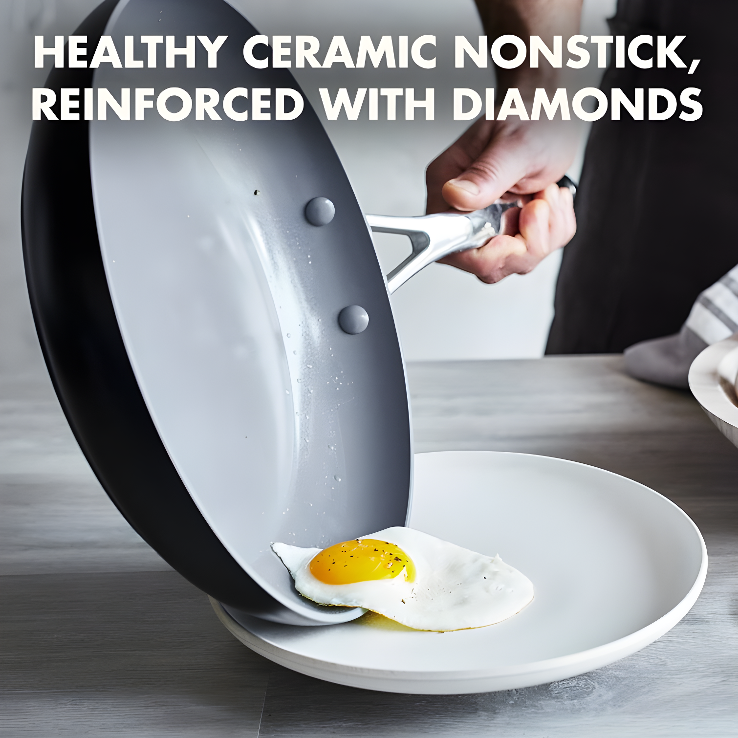 GreenPan GreenPan Valencia Pro Healthy Ceramic Nonstick Hard-Anodized Aluminum Frying Pan
