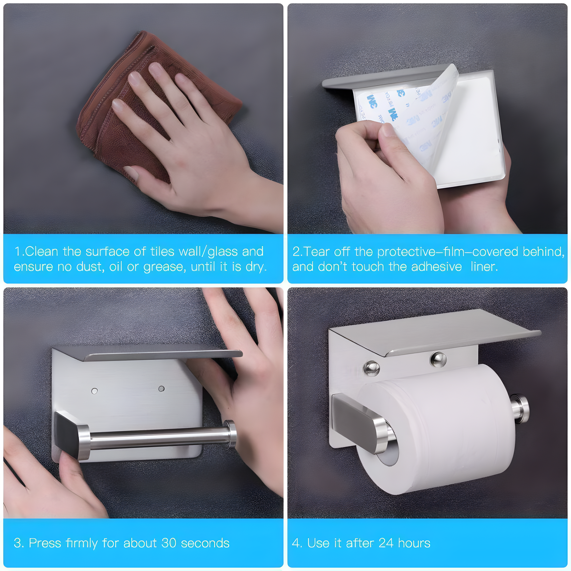 Wall Mounted Toilet Paper Holder