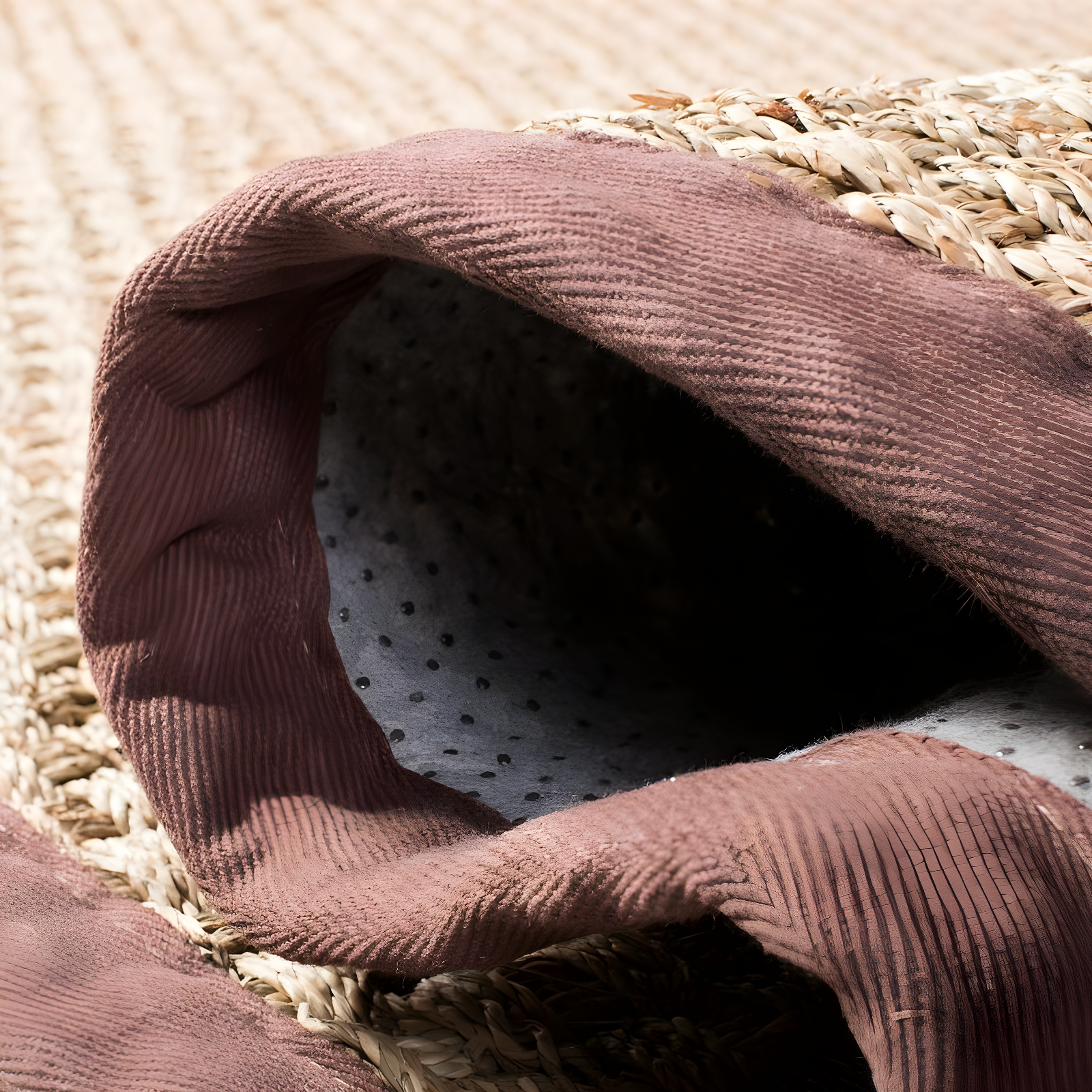 Natural Fiber NF114 Power Loomed Indoor Area Rug - Natural/Dark Brown - 5'x8' - Safavieh.