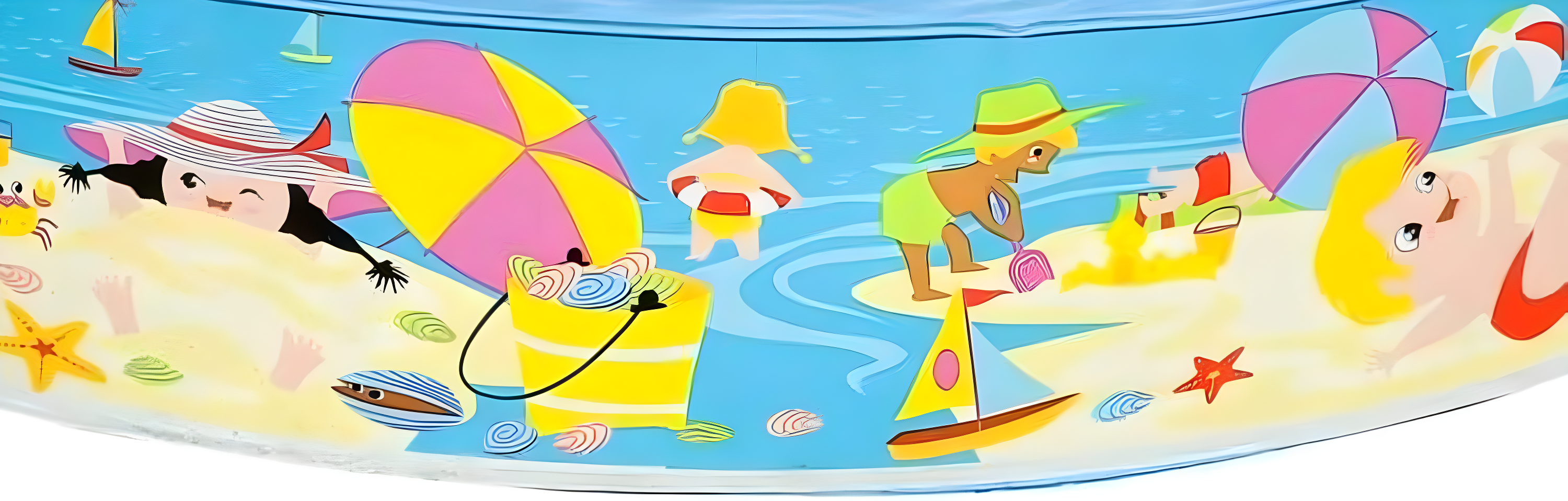 INTEX Beach Days Snapset Instant Kids Childrens Swimming Pool