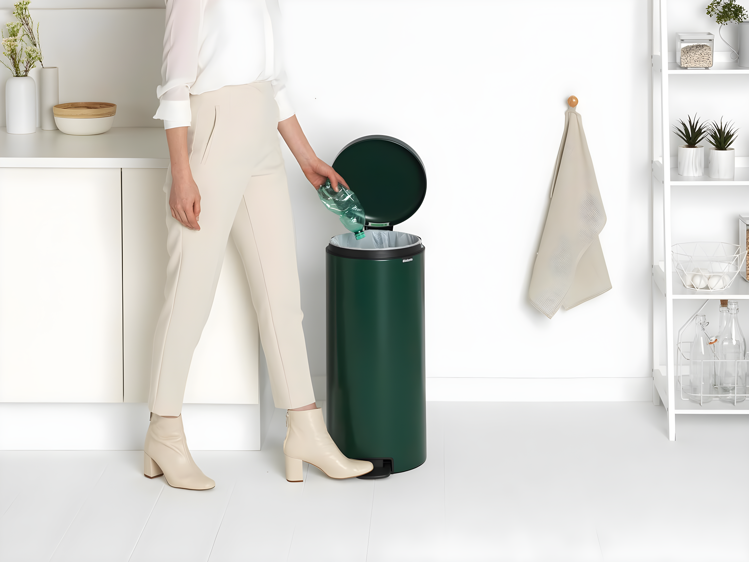 Brabantia NewIcon Step On Trash Can, 8 Gallon (30 Liter)