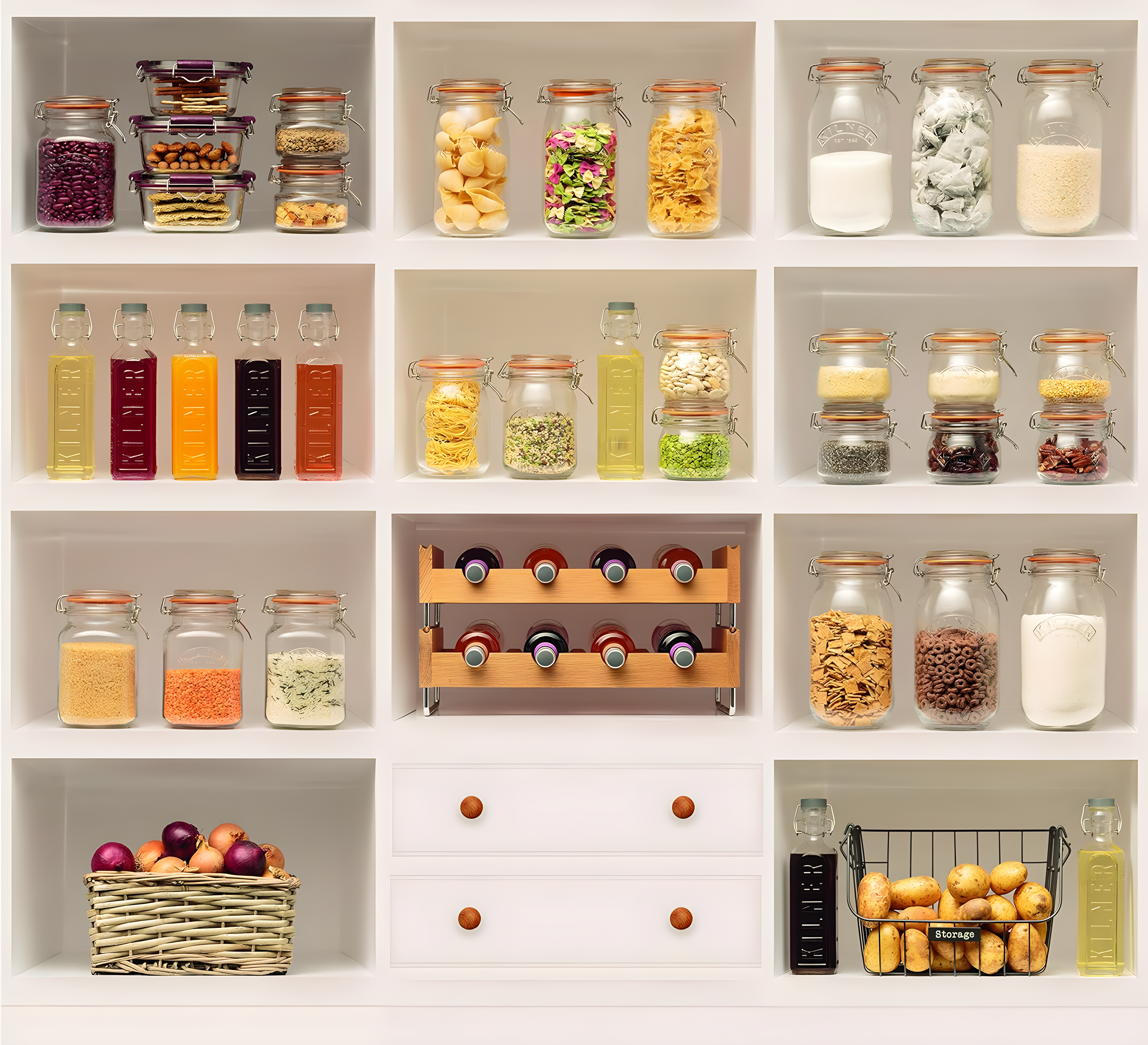 Kilner Round Swing Top Glass Jar | 1L