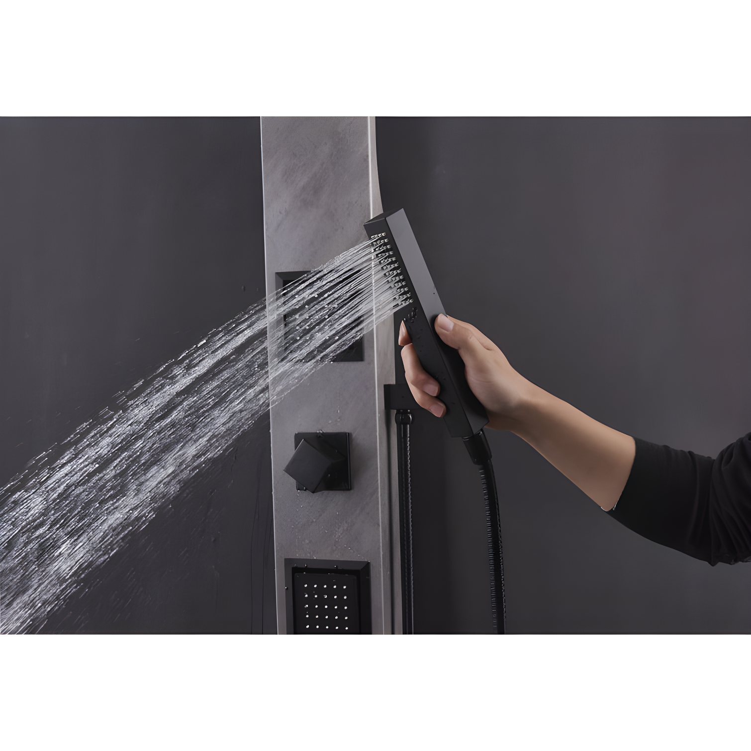 ANZZI Aura 39.37'' Shower Panel with Fixed Shower Head SP-AZ078GM