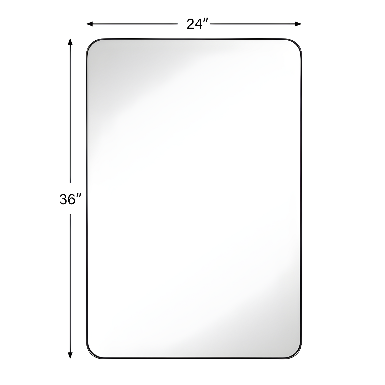 Kengston Modern & Contemporary Rectangular Bathroom Vanity Mirrors