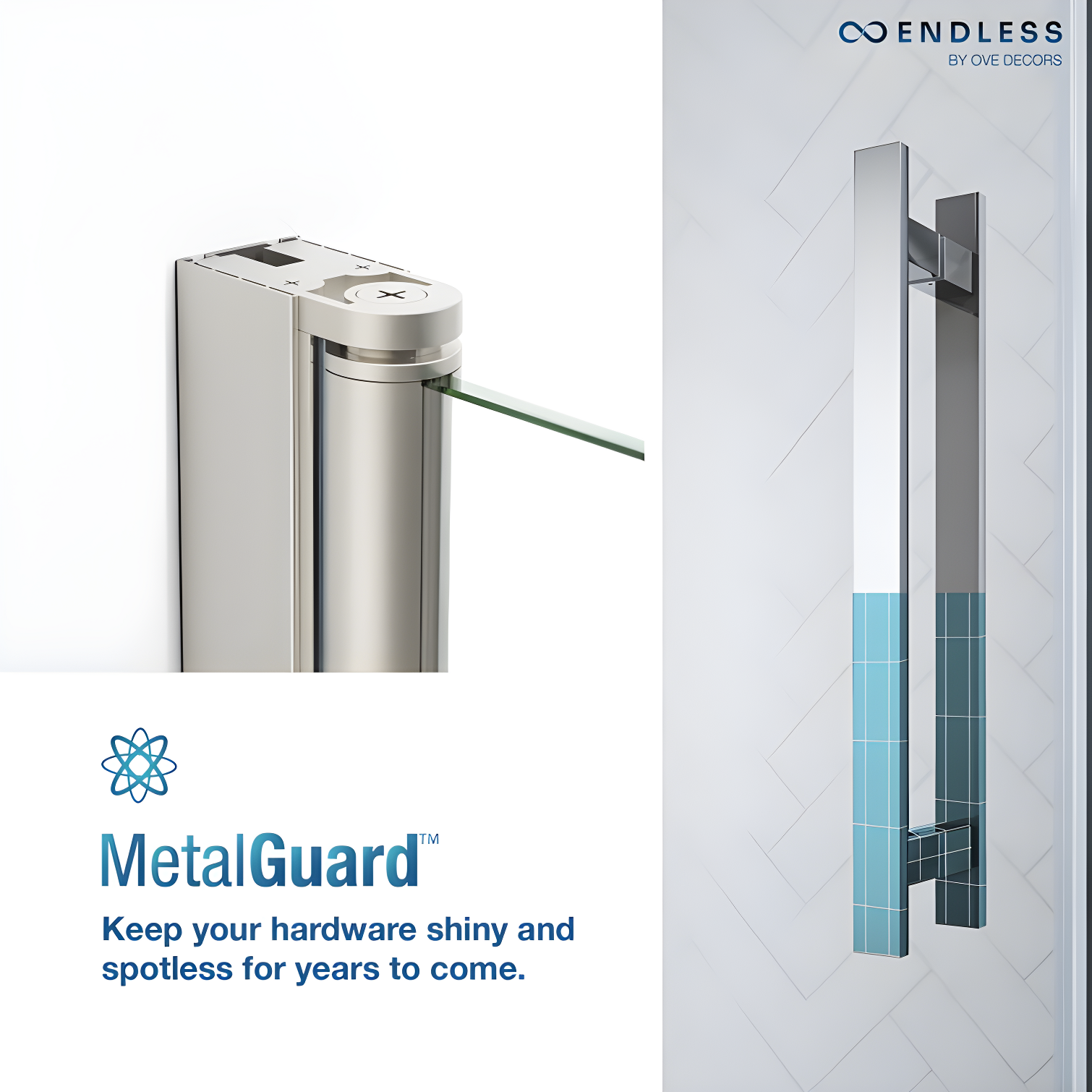 Endless Pasadena 59" W x 72" H Buttress Alcove Shower Kit, Door, Panel