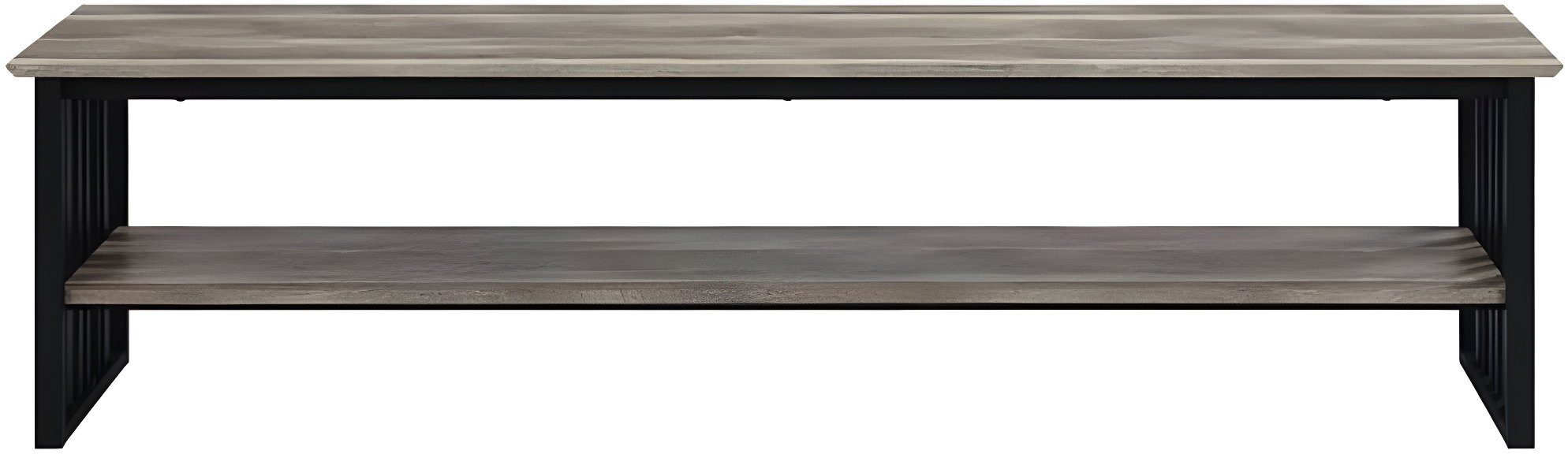 70" Zudora Tv Stand and Console Oak and Sandy Black Finish - Acme Furniture