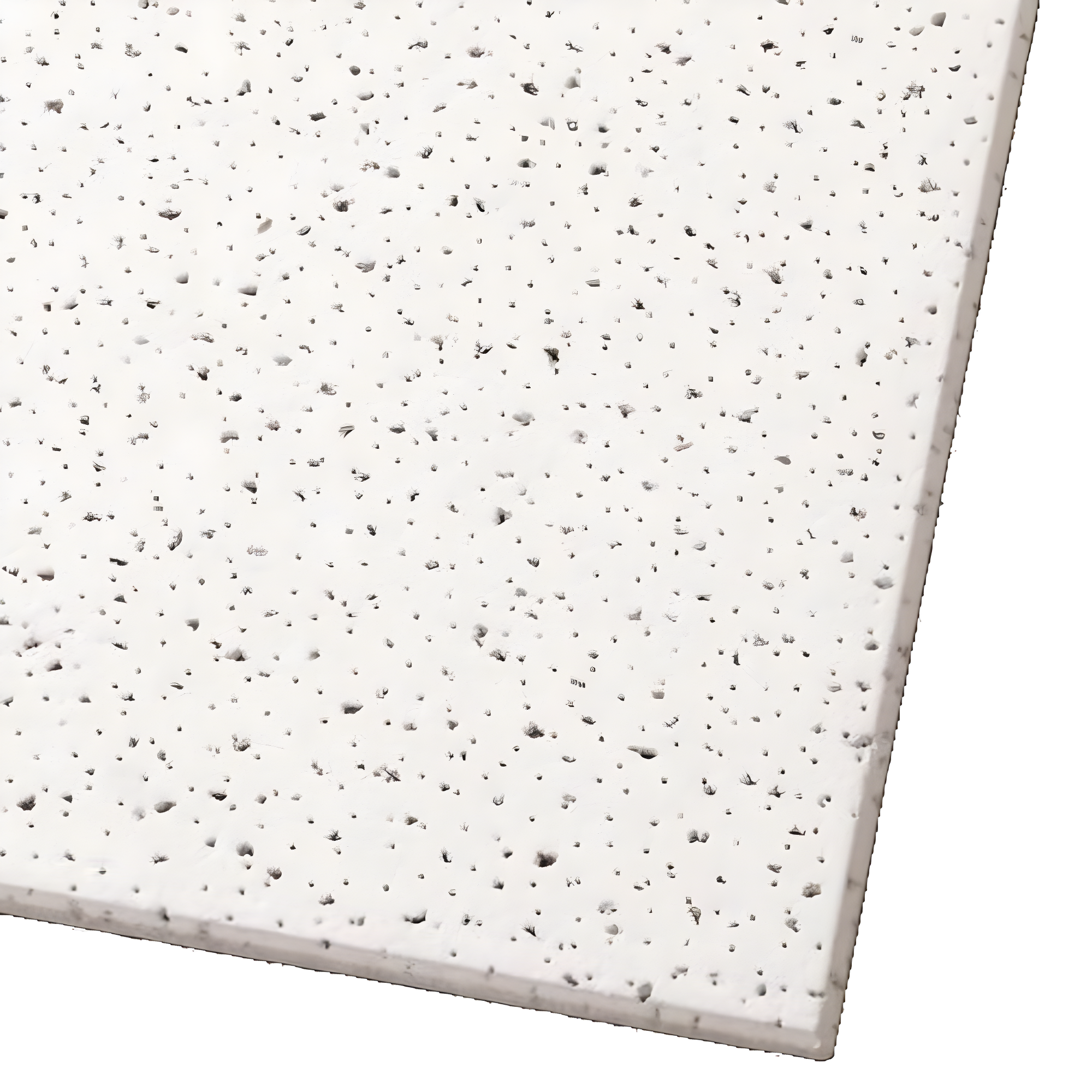 Armstrong 1x1 FINE FISSURED Acoustic Ceiling Tiles for Suspended Ceiling Grids, 40-tiles per pack, White