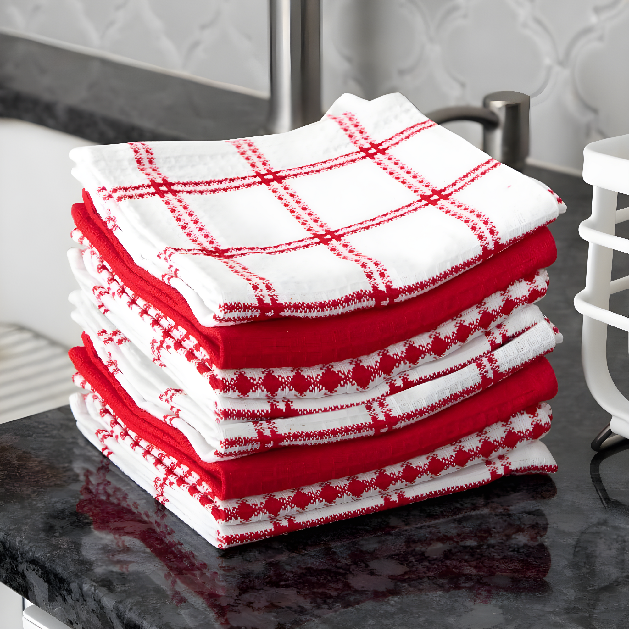 T-fal Flat Waffle Kitchen Dishcloth Set
