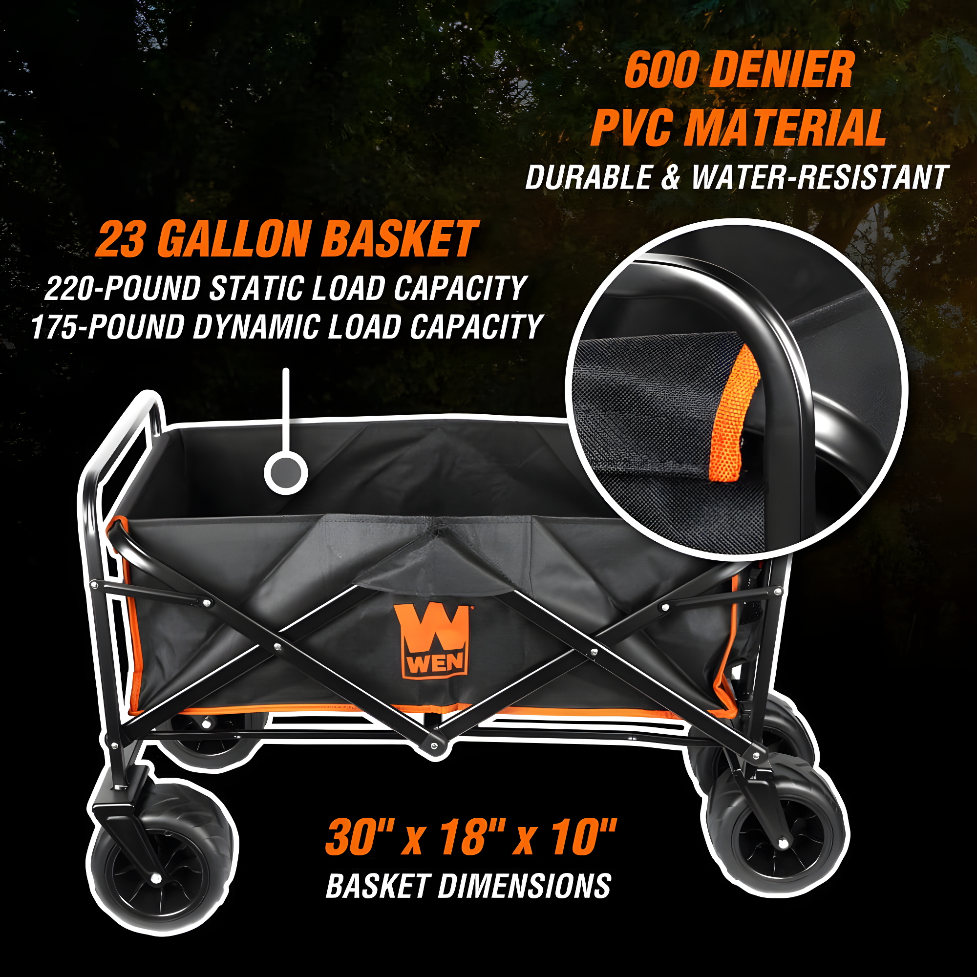 WEN Folding Wagon and Utility Cart