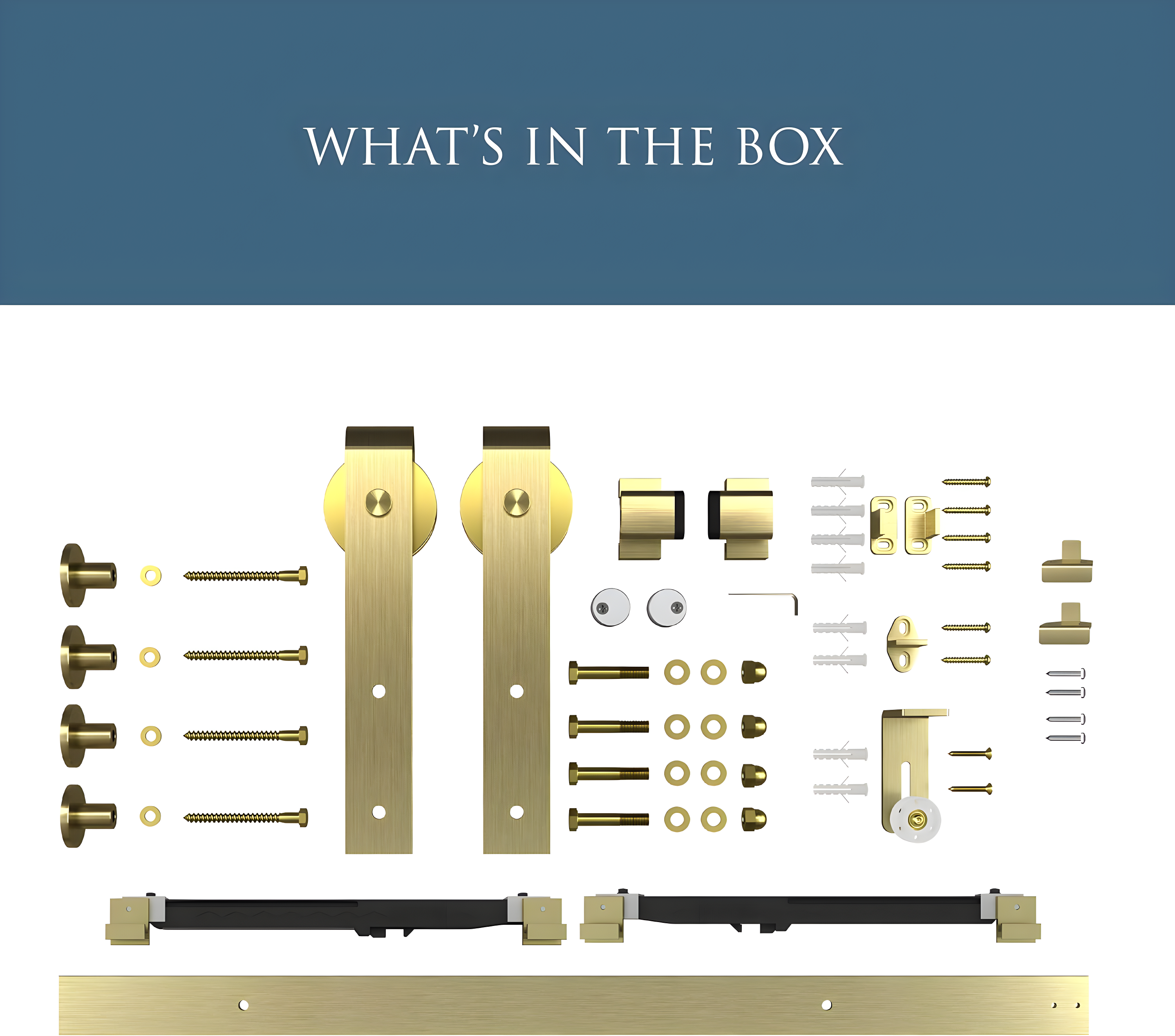 National Hardware 72" Designer Interior Barn Door Kit with Soft Close