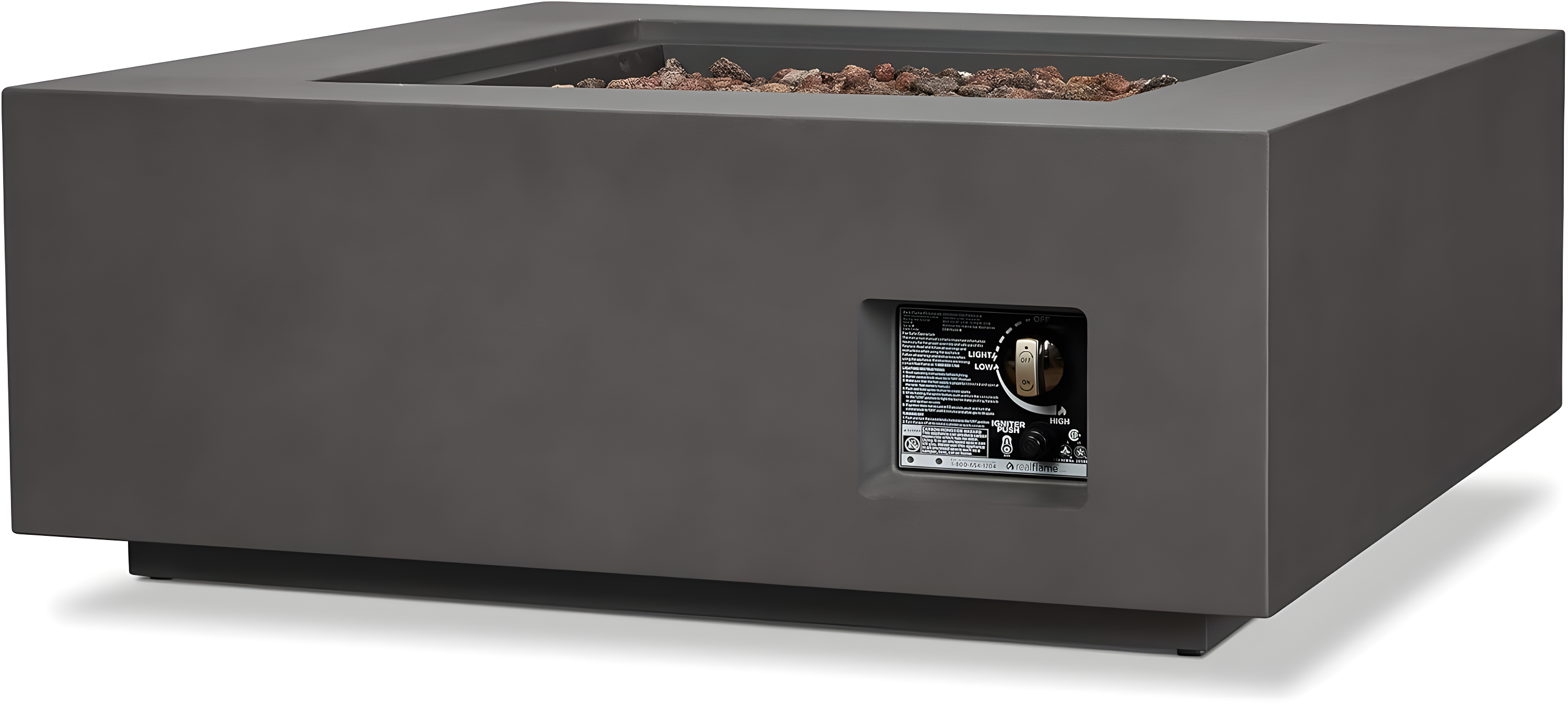 AEGEAN Propane / Natural Gas Outdoor Fire Pit Table