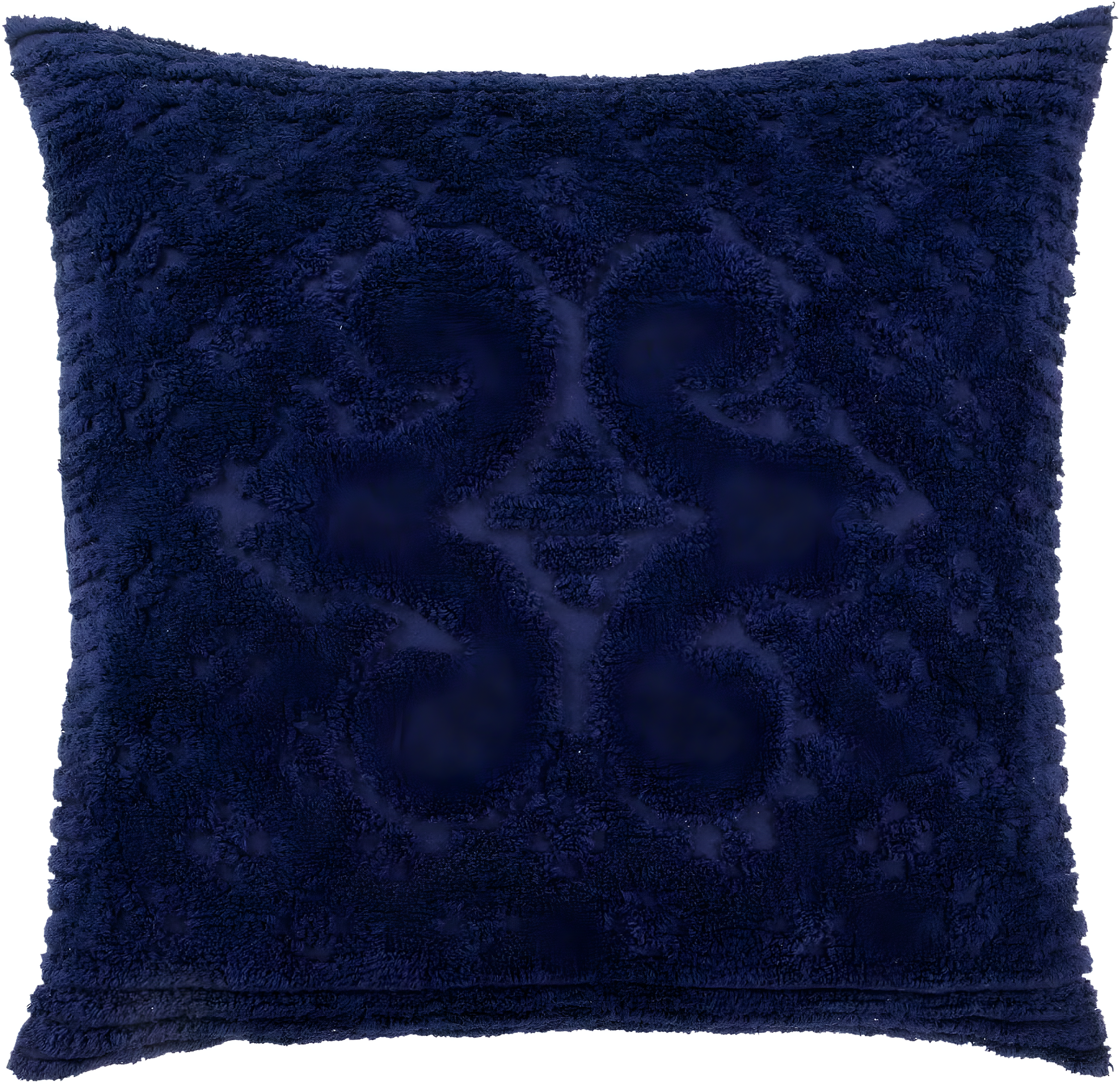 Better Trends Ashton – Luxurious 100% Cotton Tufted Euro Sham in Medallion Design, Super Soft & Lightweight, 26” x 26”, Navy