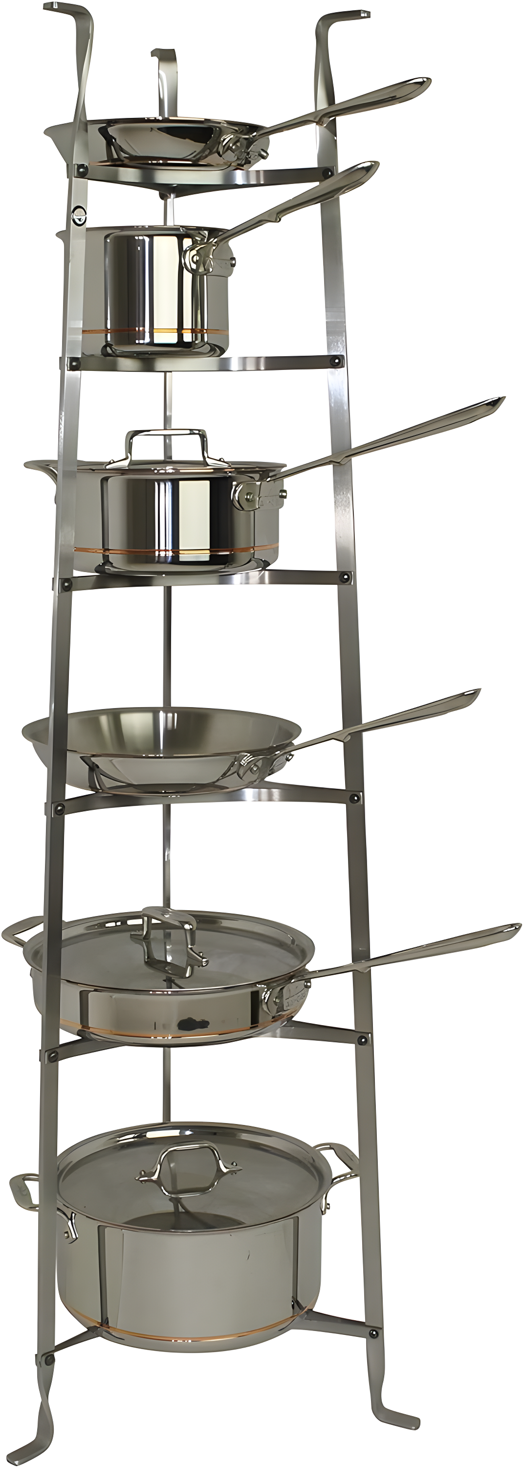 Enclume Handcrafted 6-Tier Gourmet Cookware Stand (Unassembled)