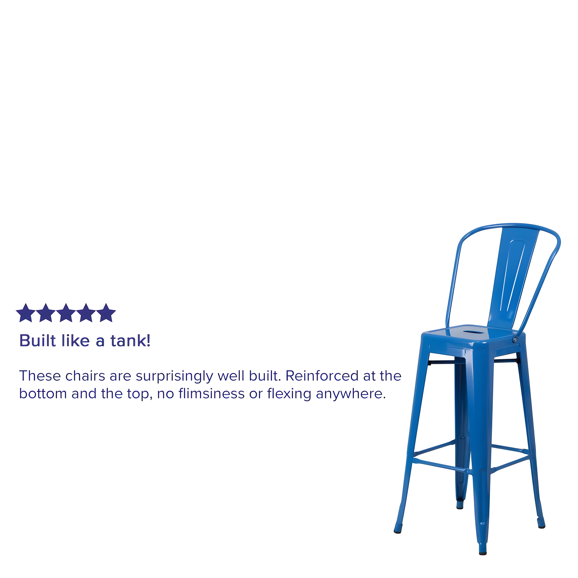 Flash Furniture Metal Outdoor Stool