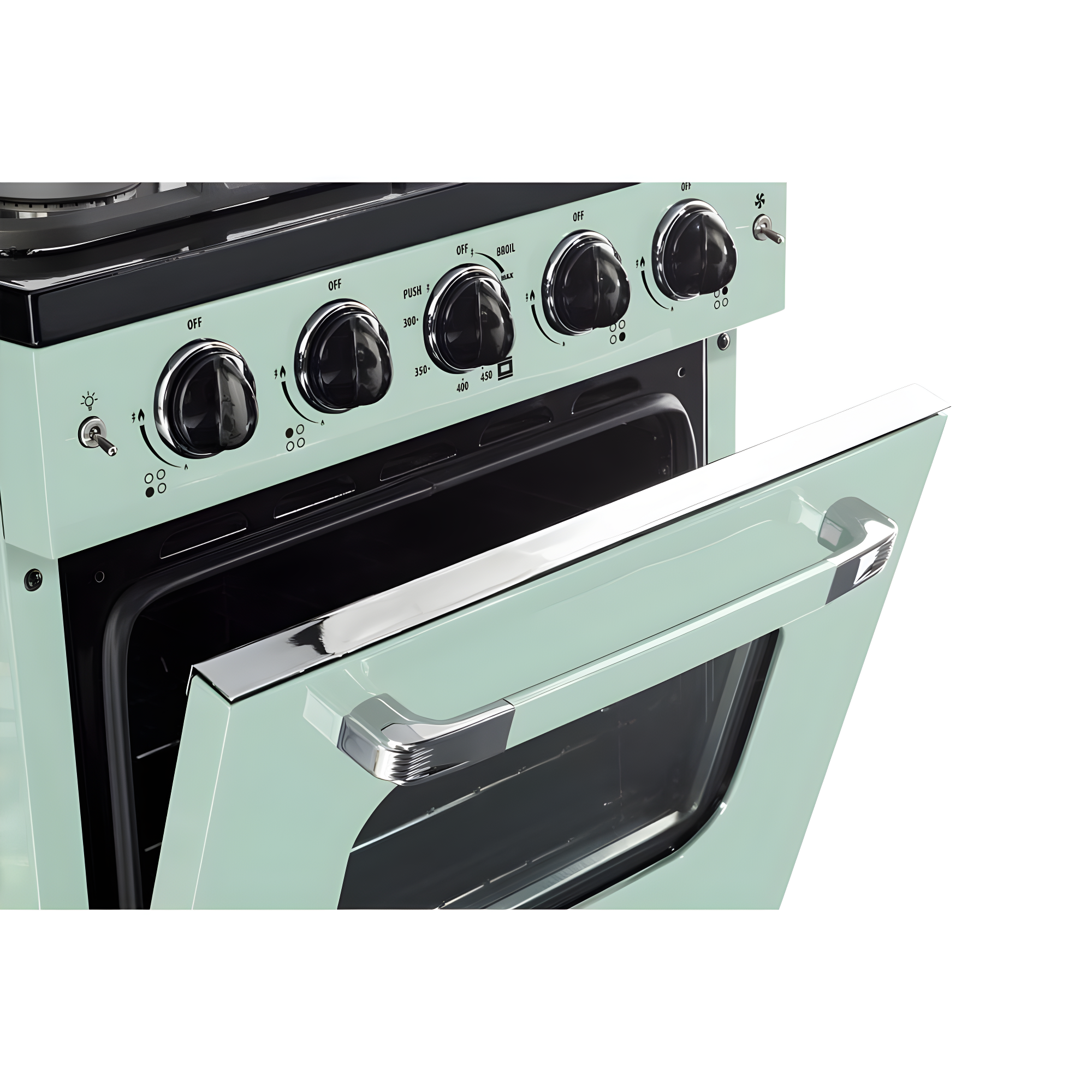 Unique Classic Retro 24" 2.9 cu/ft Freestanding Gas Range with Convection Oven and Sealed Burners