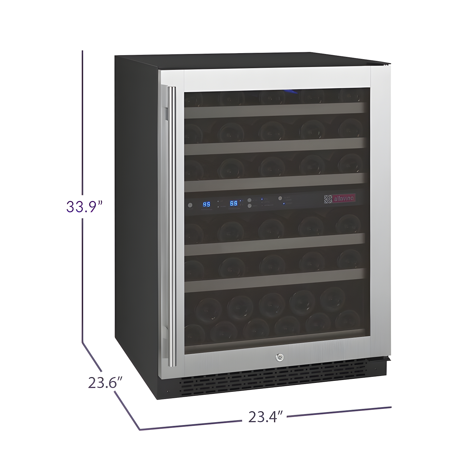 Allavino Allavino Dual Zone 23.4'' 56 Bottle Wine Refrigerator