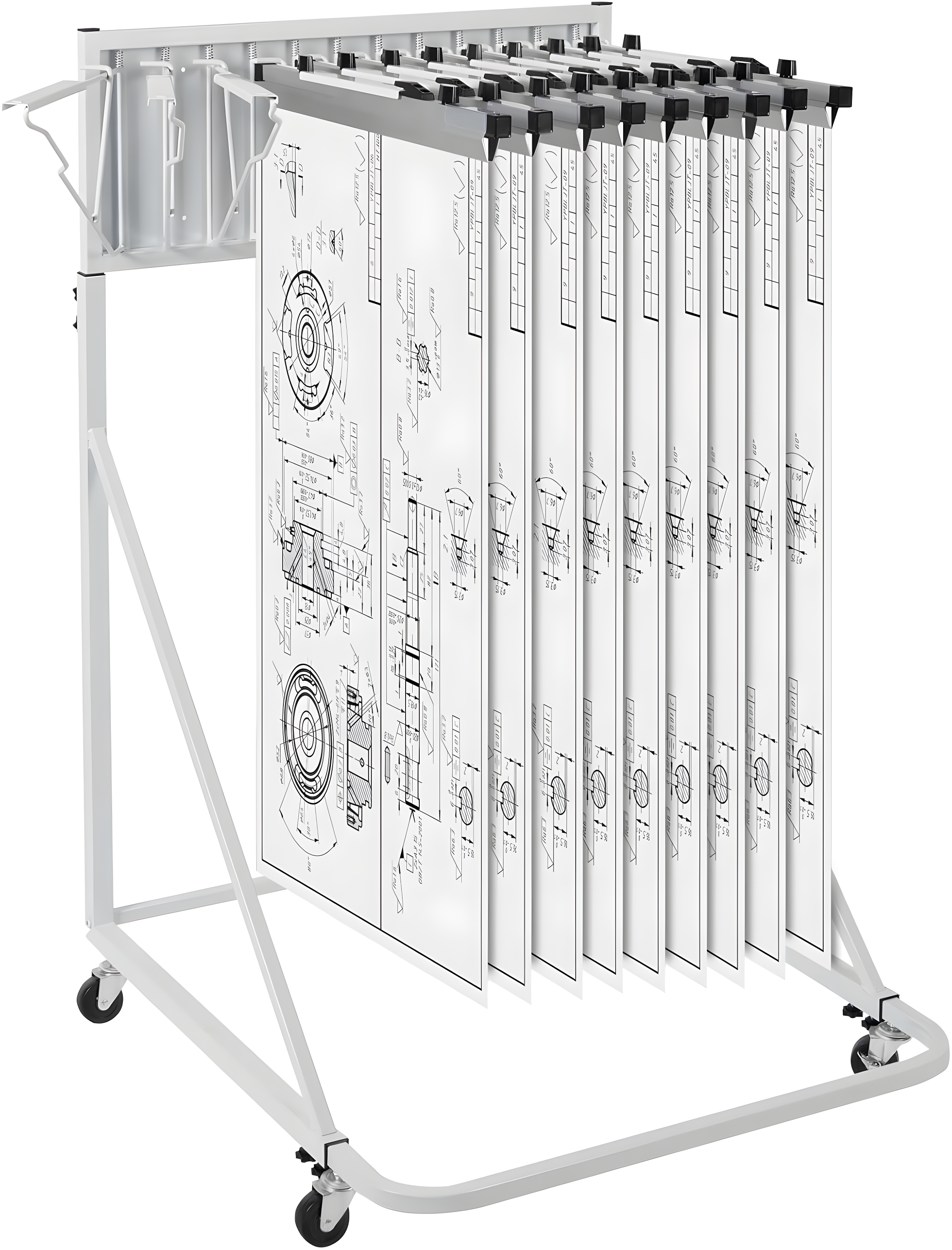 VEVOR Metal Shelves Hanging File Frames