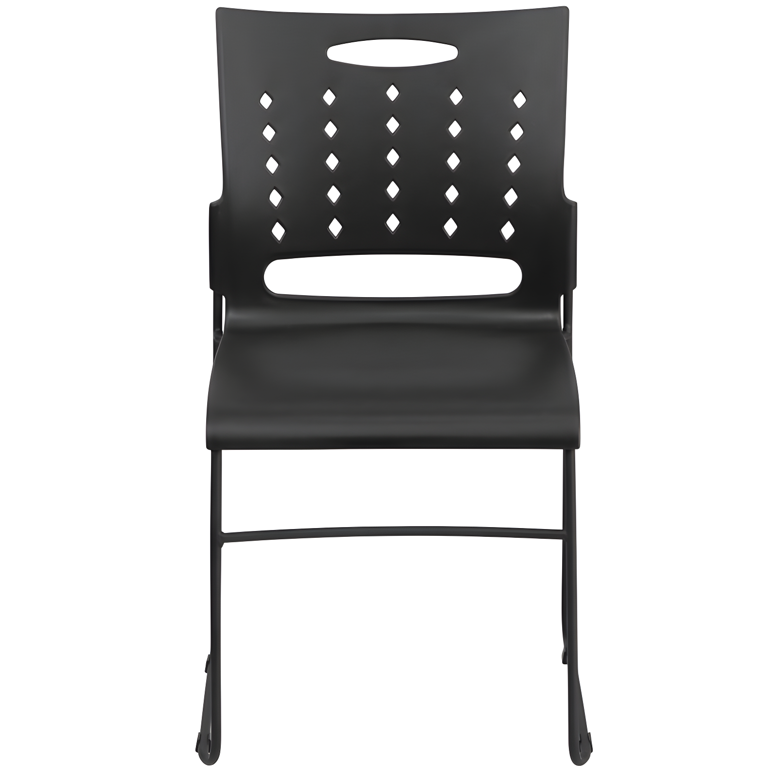 881 lb. Capacity Sled Base Stack Chair with Carry Handle and Air-Vent Back
