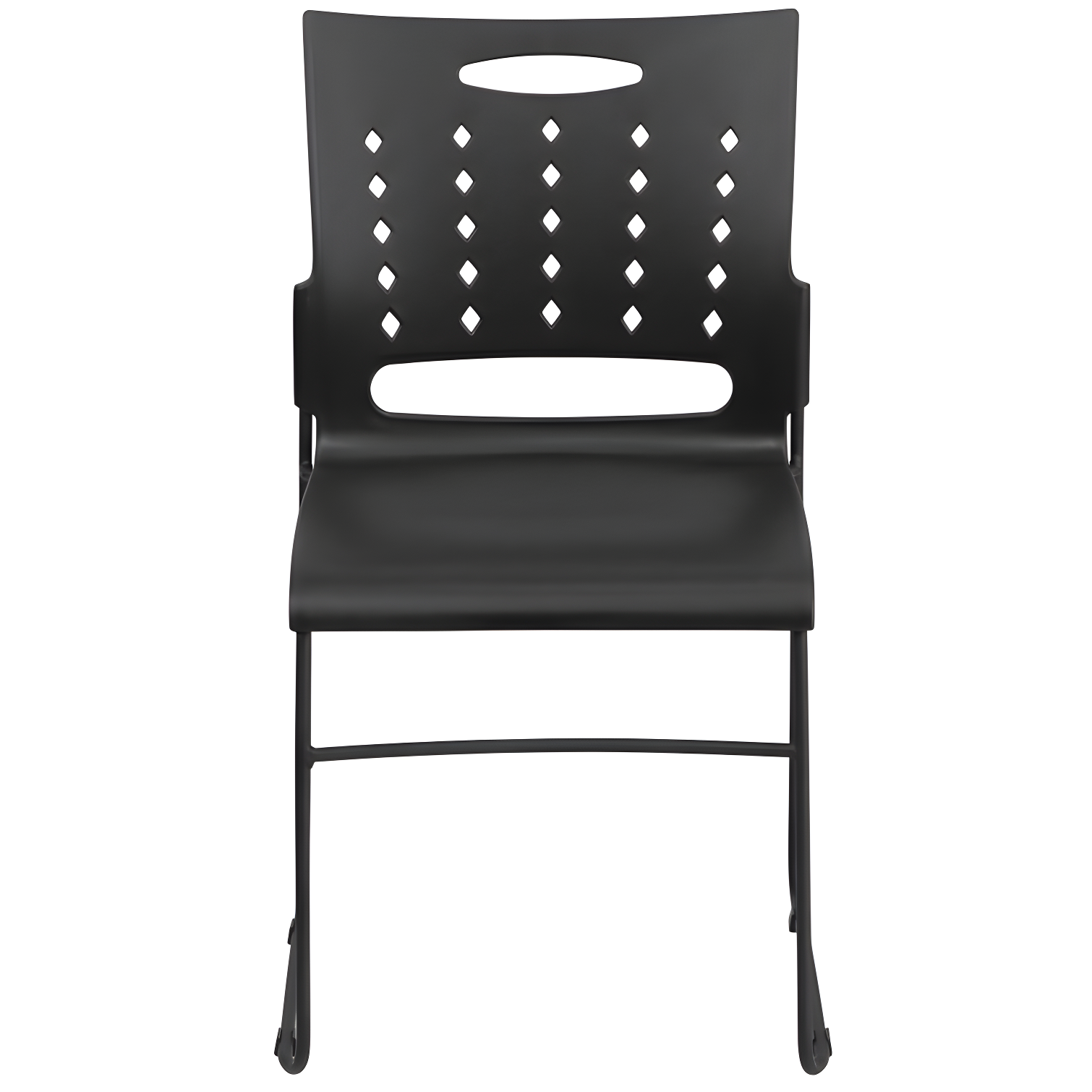 881 lb. Capacity Sled Base Stack Chair with Carry Handle and Air-Vent Back