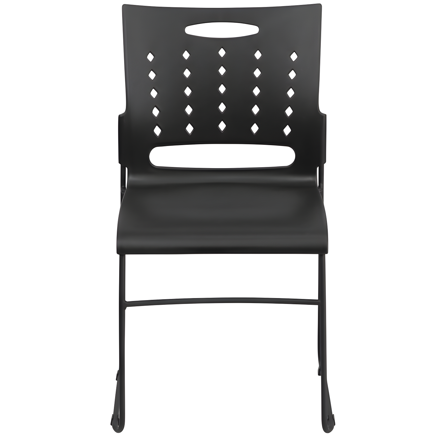 881 lb. Capacity Sled Base Stack Chair with Carry Handle and Air-Vent Back
